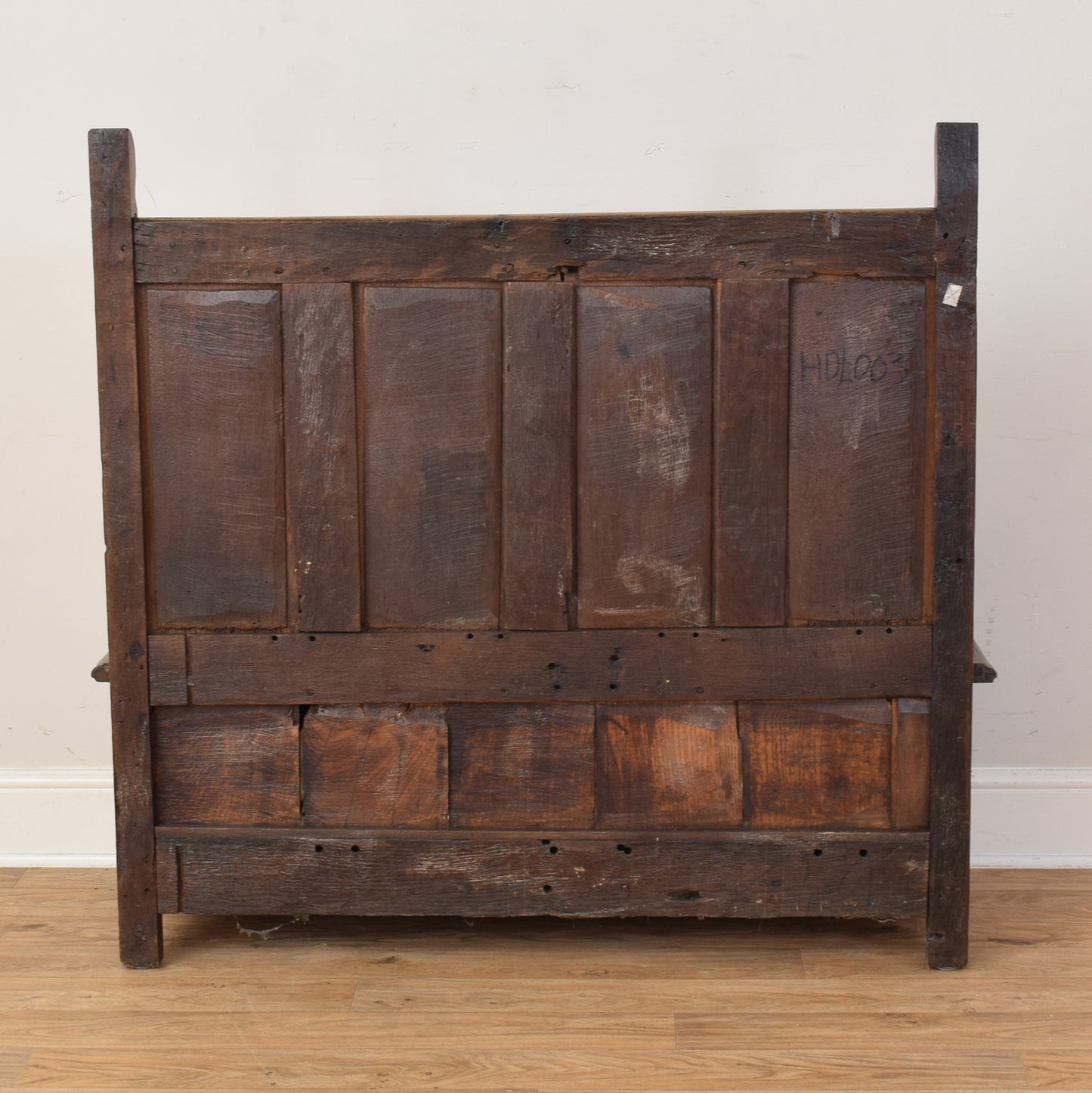 Solid Oak Antique Settle