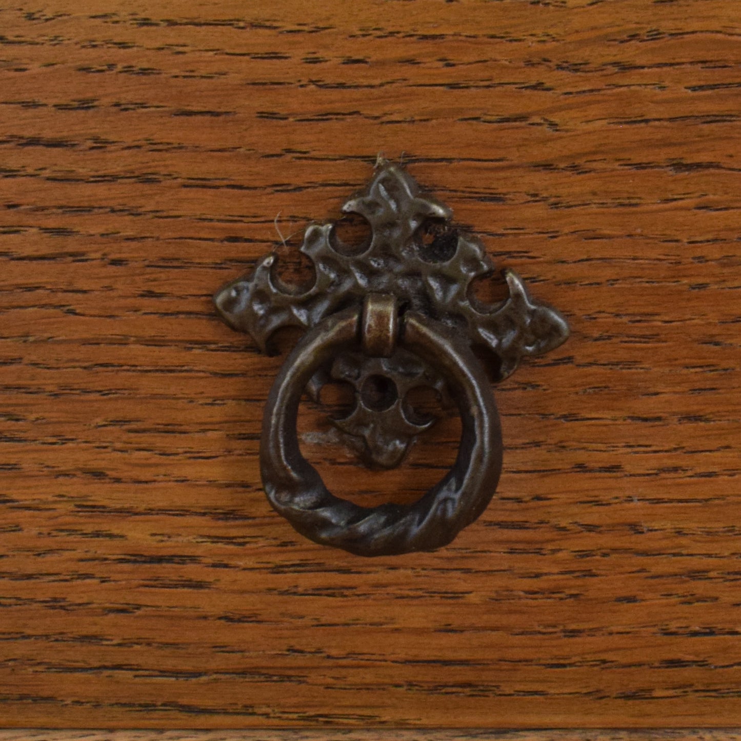 Ornate Oak Bureau
