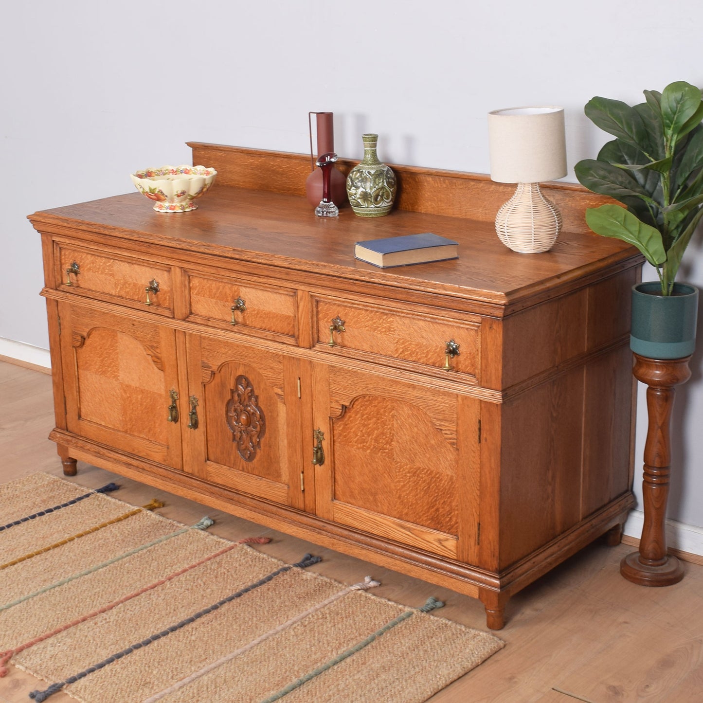 Solid Oak Large Sideboard