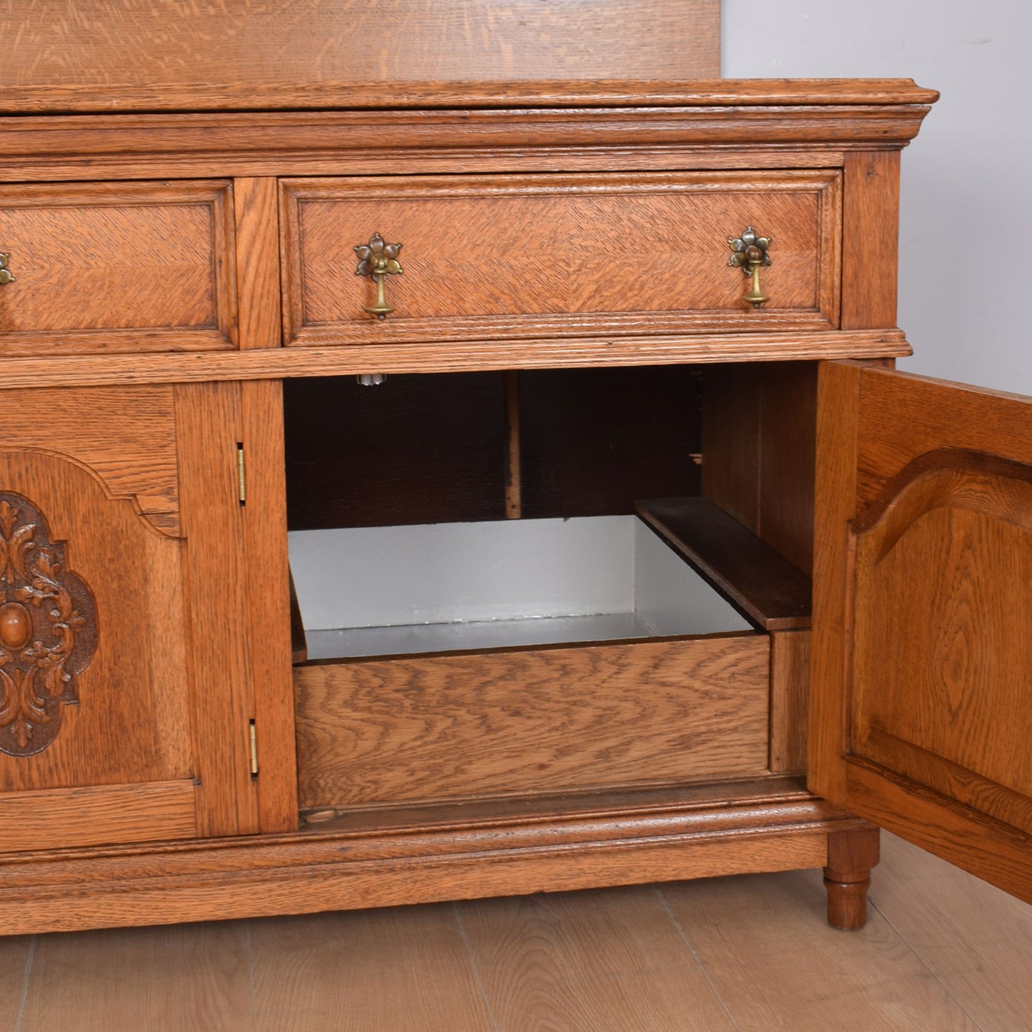 Solid Oak Large Sideboard