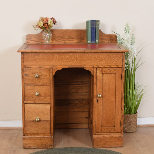 Vintage Leather Top Desk