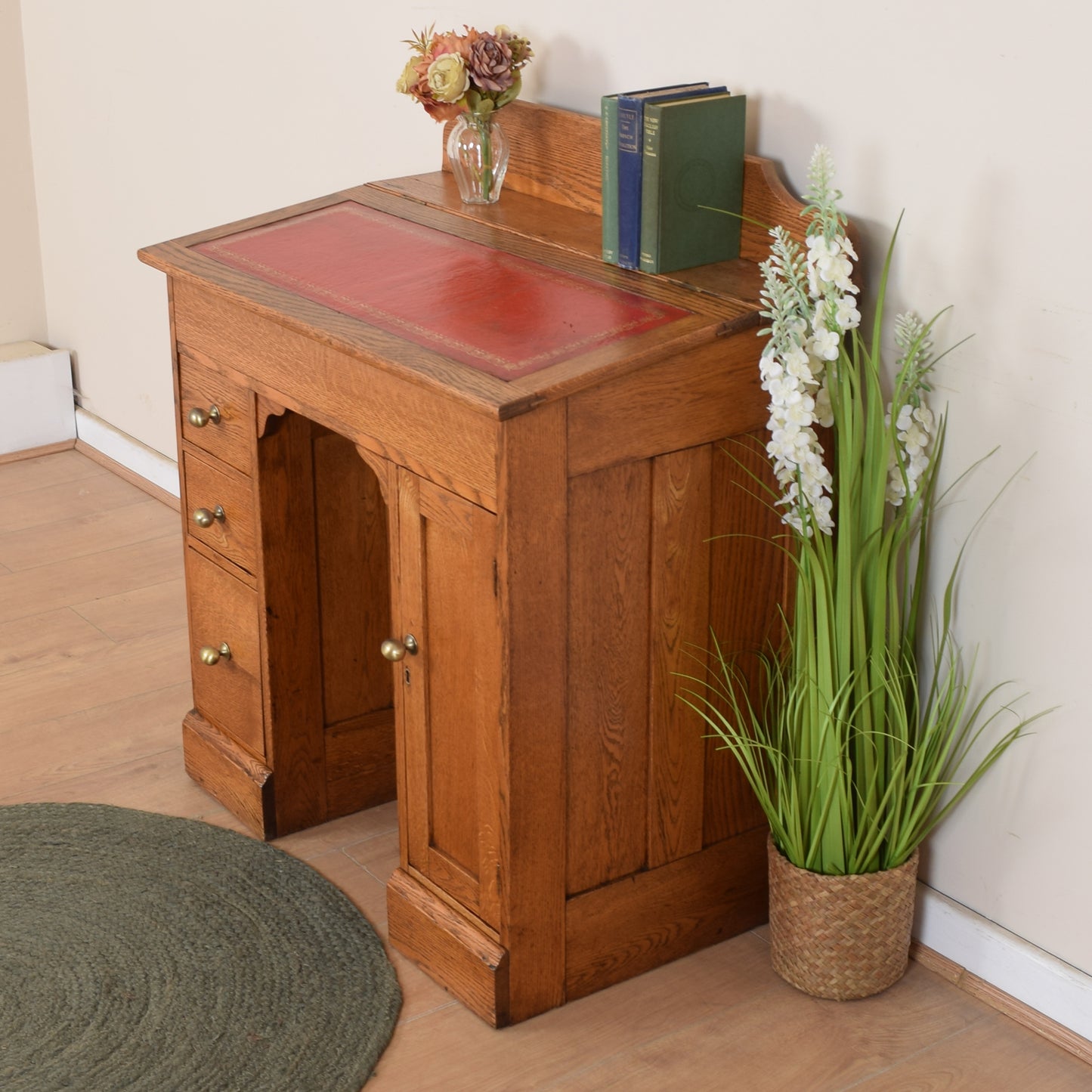 Vintage Leather Top Desk