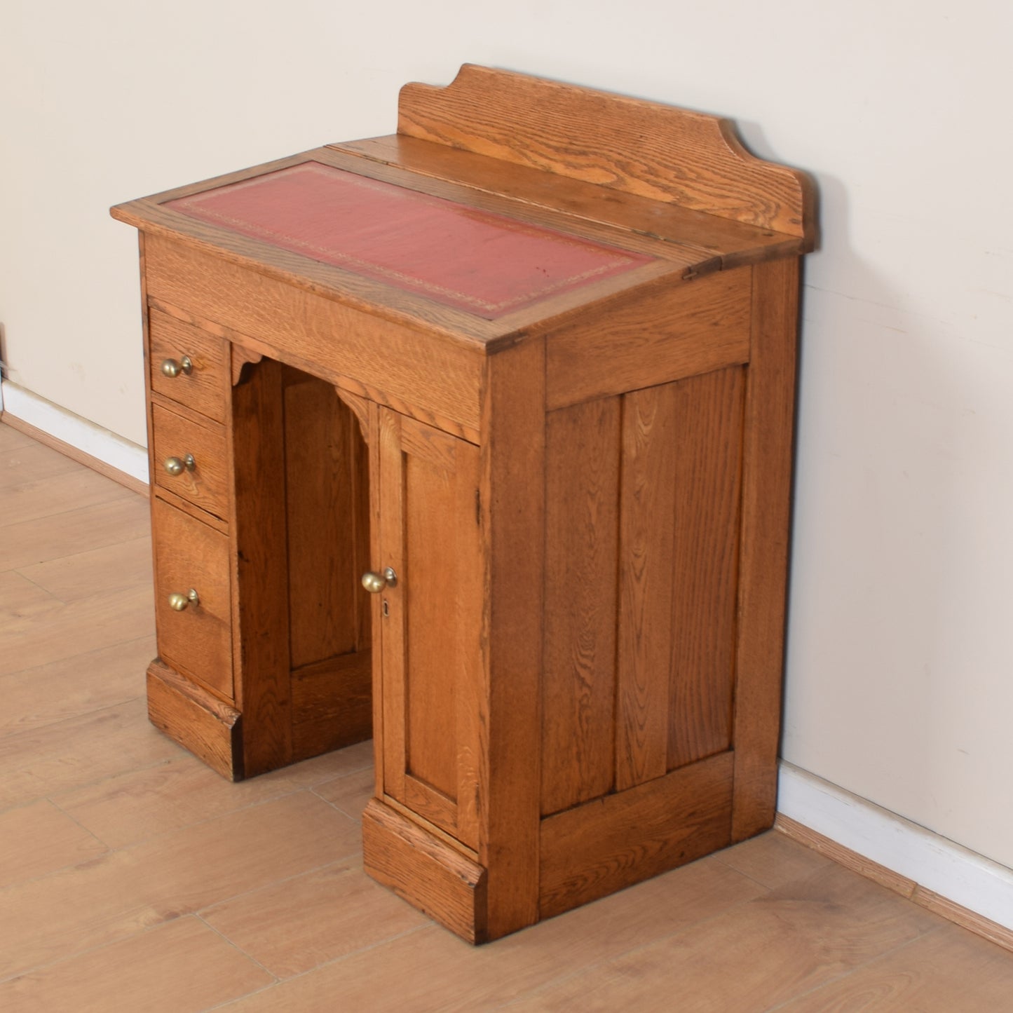 Vintage Leather Top Desk
