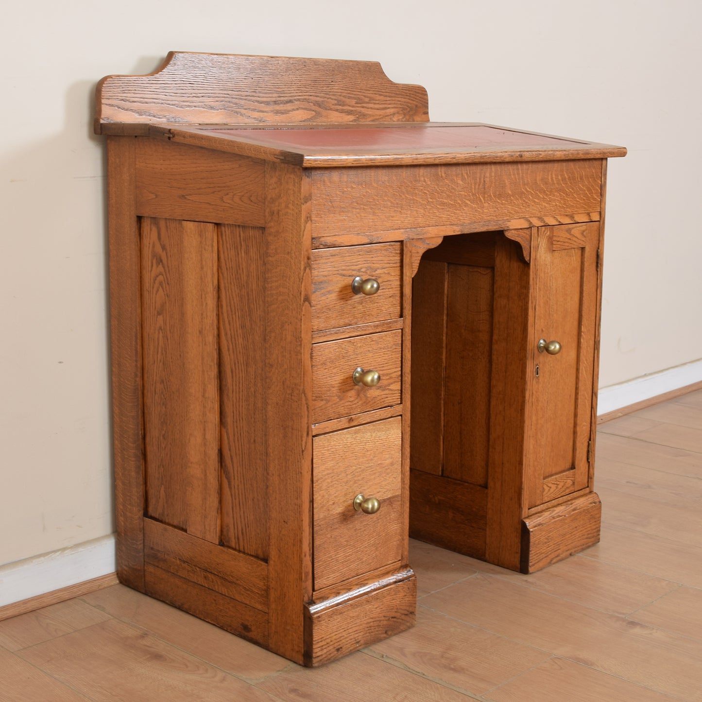 Vintage Leather Top Desk