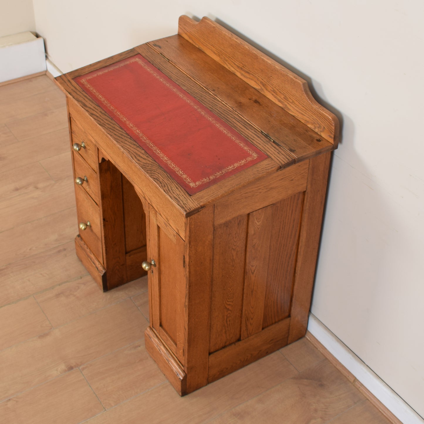 Vintage Leather Top Desk