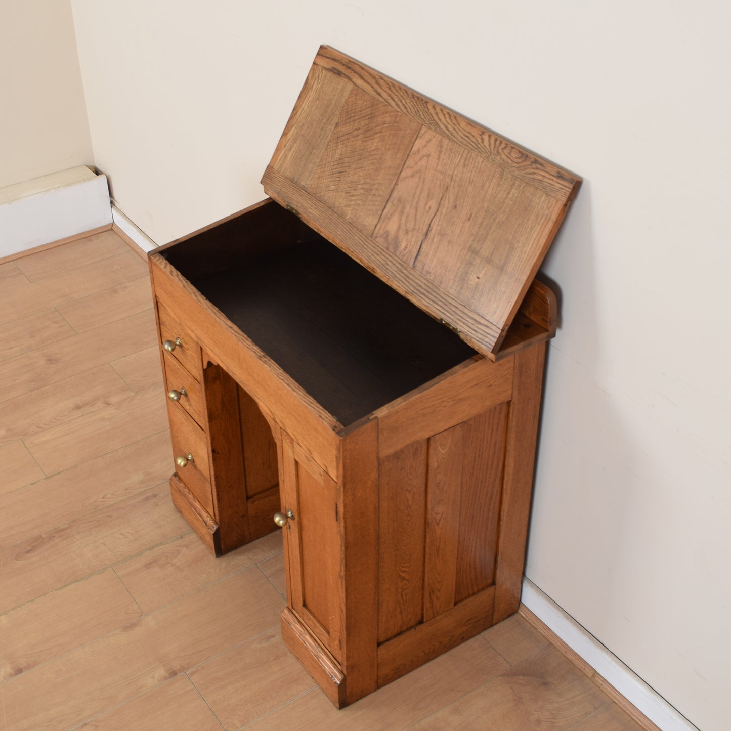 Vintage Leather Top Desk