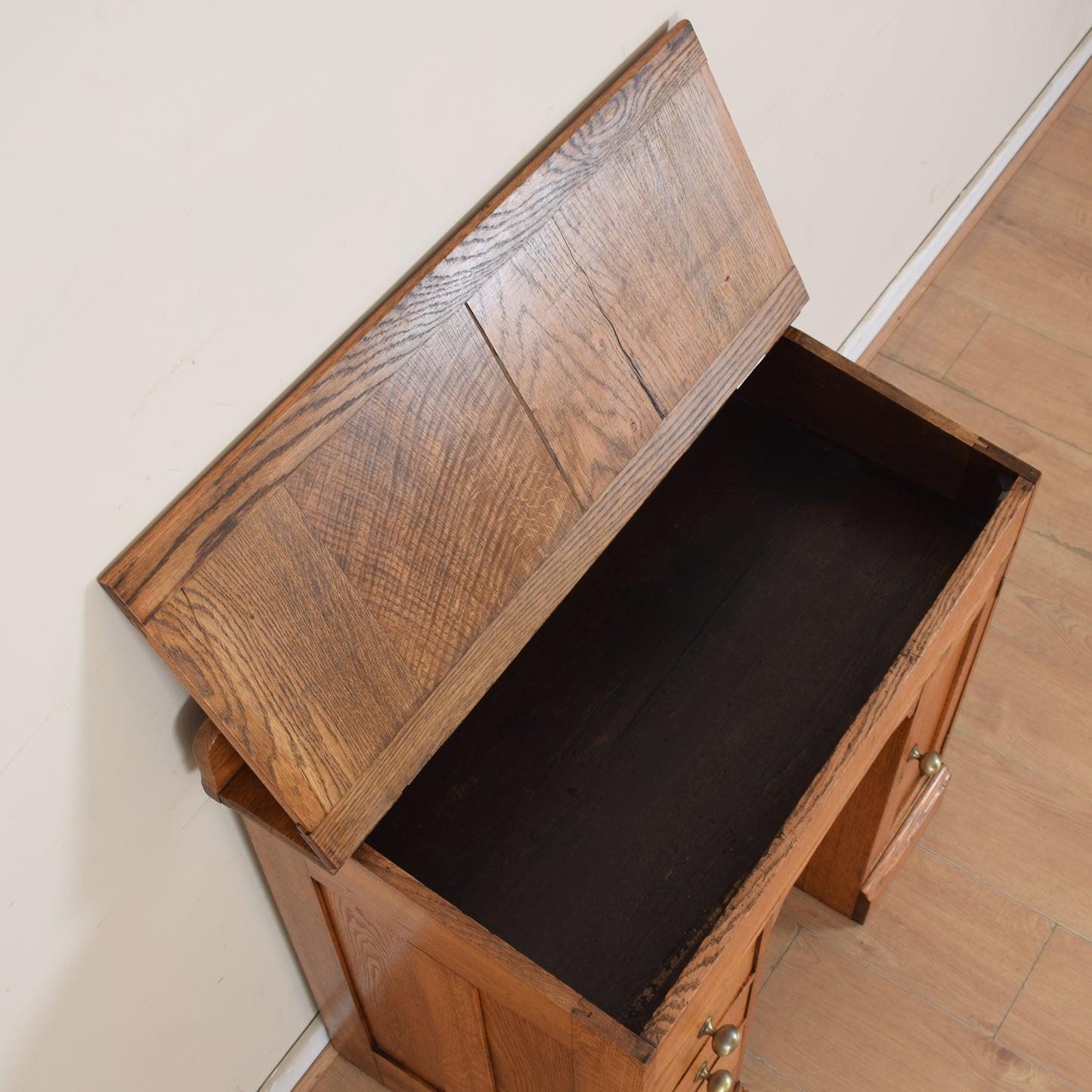 Vintage Leather Top Desk