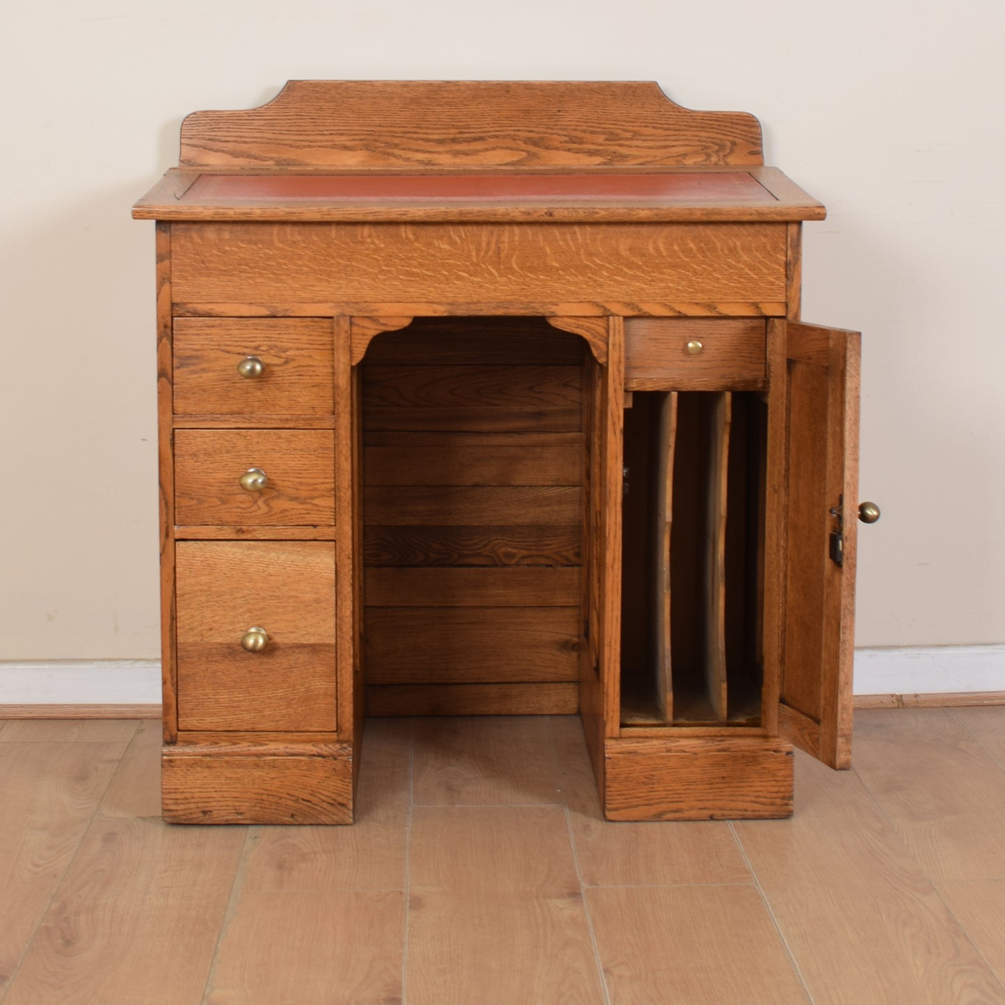 Vintage Leather Top Desk