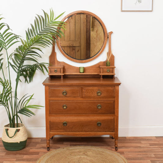 Restored Oak Dressing Table