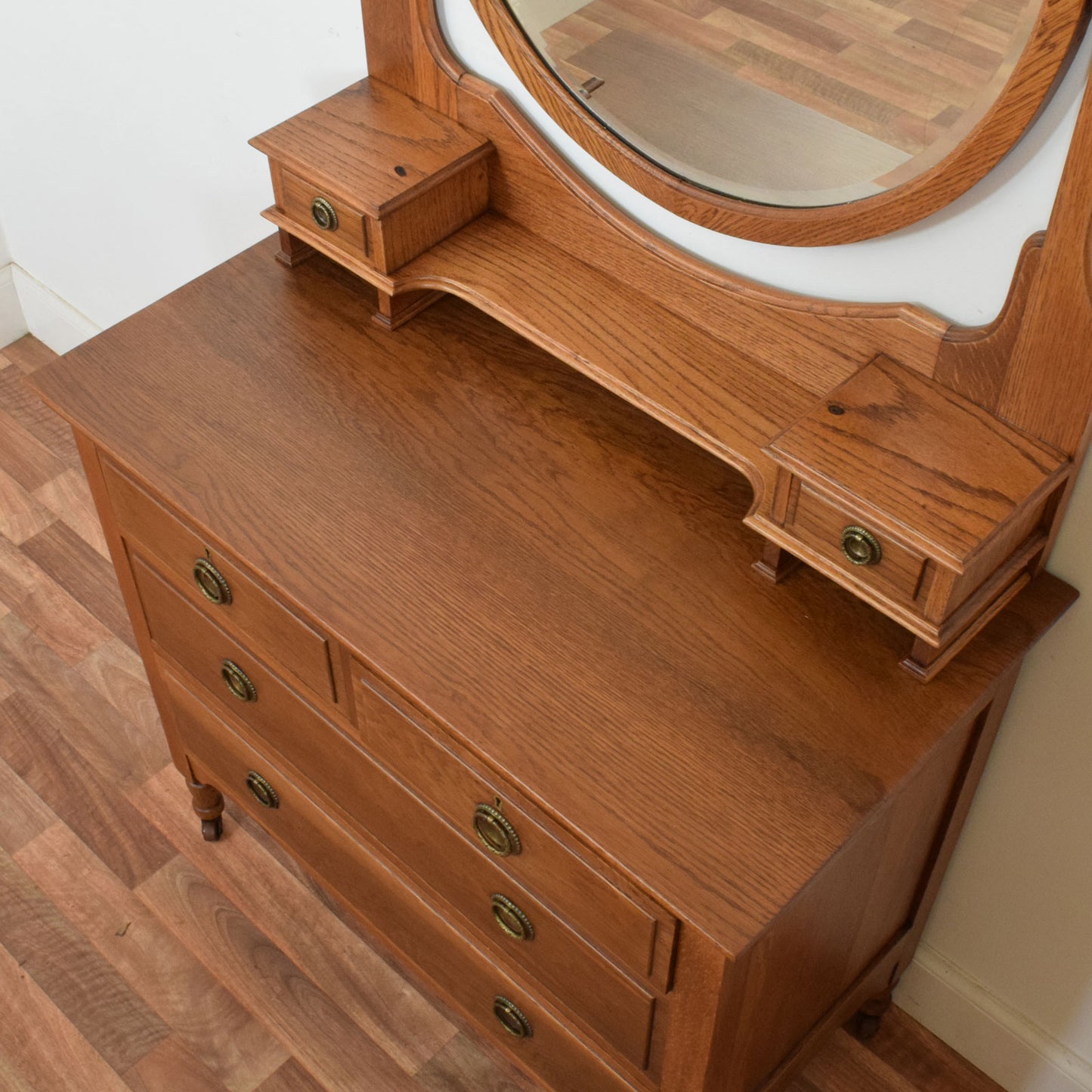 Restored Oak Dressing Table