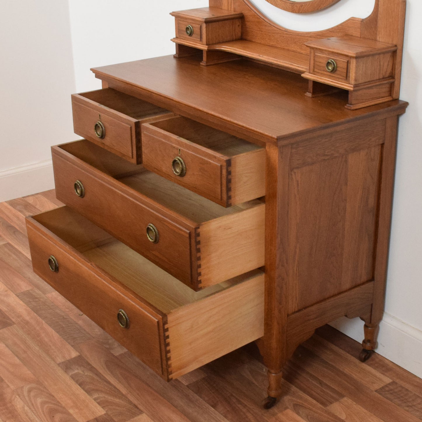 Restored Oak Dressing Table