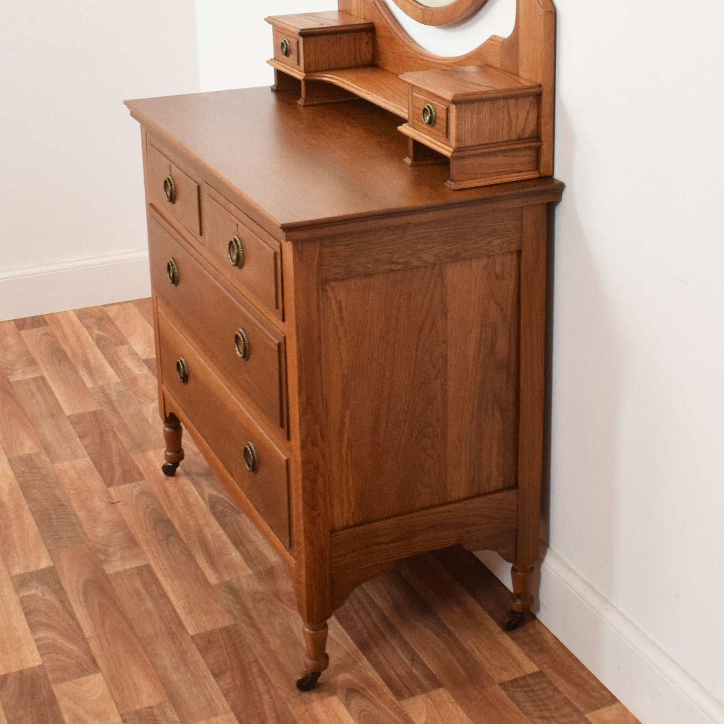 Restored Oak Dressing Table