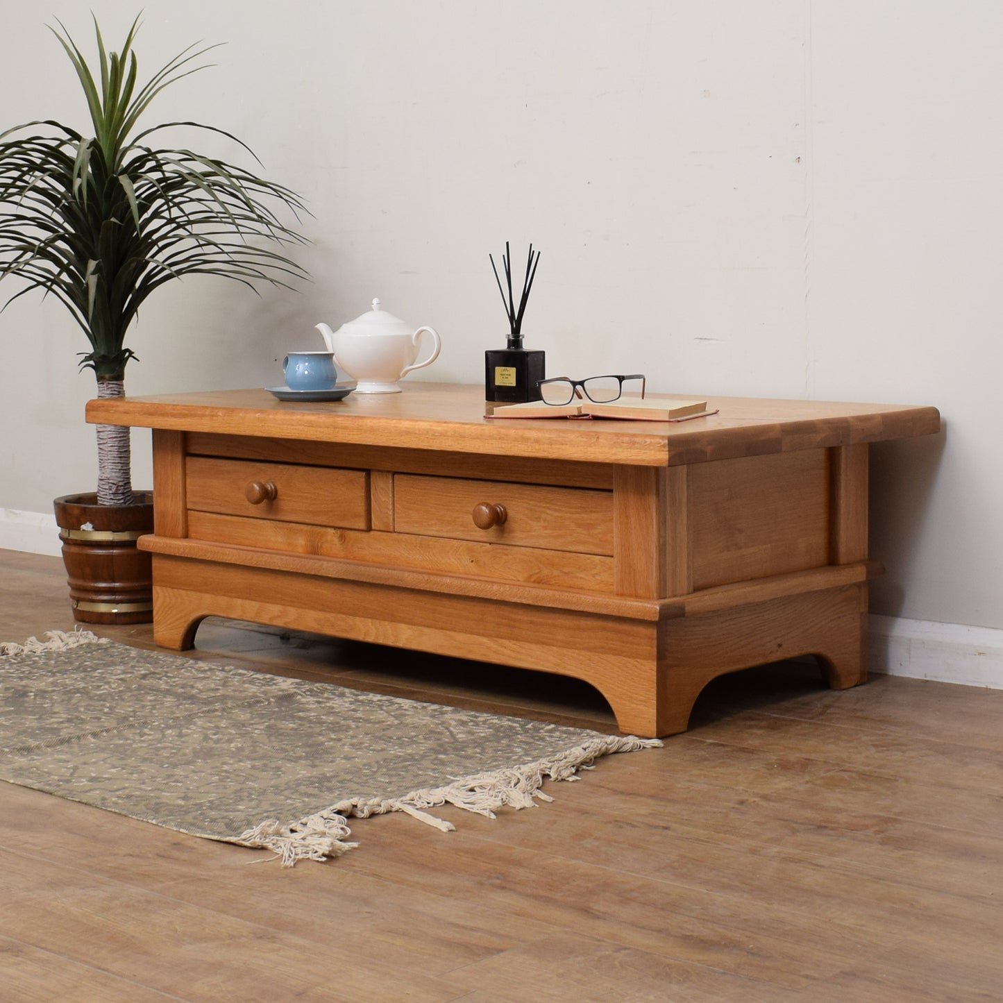 Large Oak Coffee Table