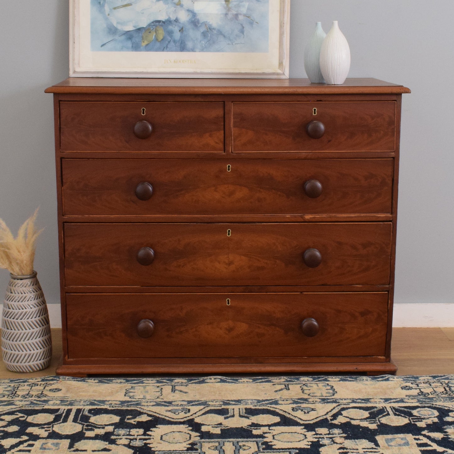 Rustic Mahogany Chest of Drawers