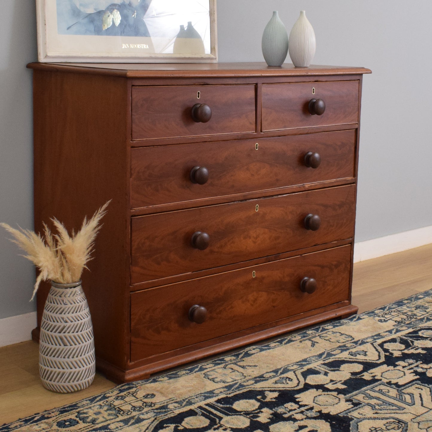 Rustic Mahogany Chest of Drawers