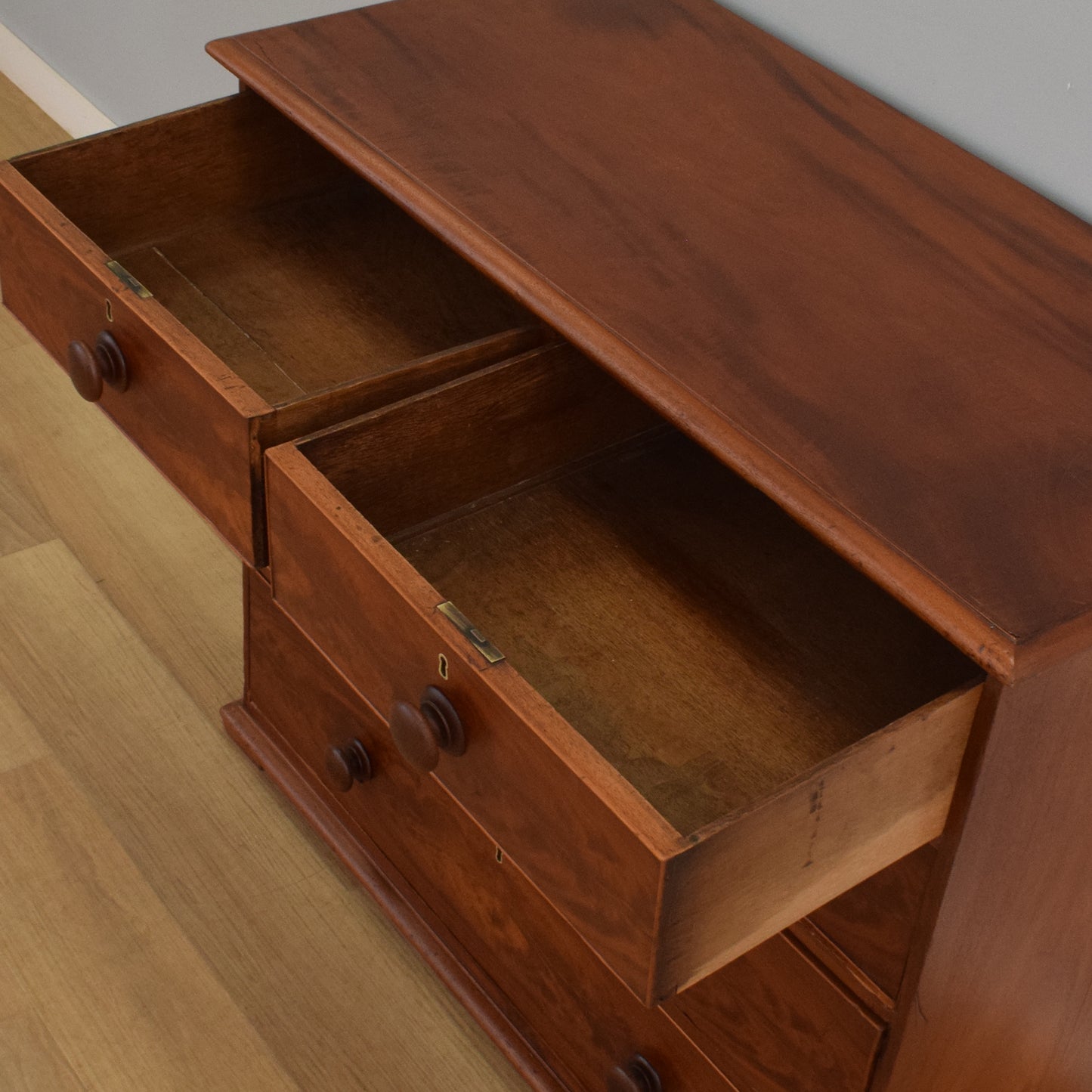 Rustic Mahogany Chest of Drawers