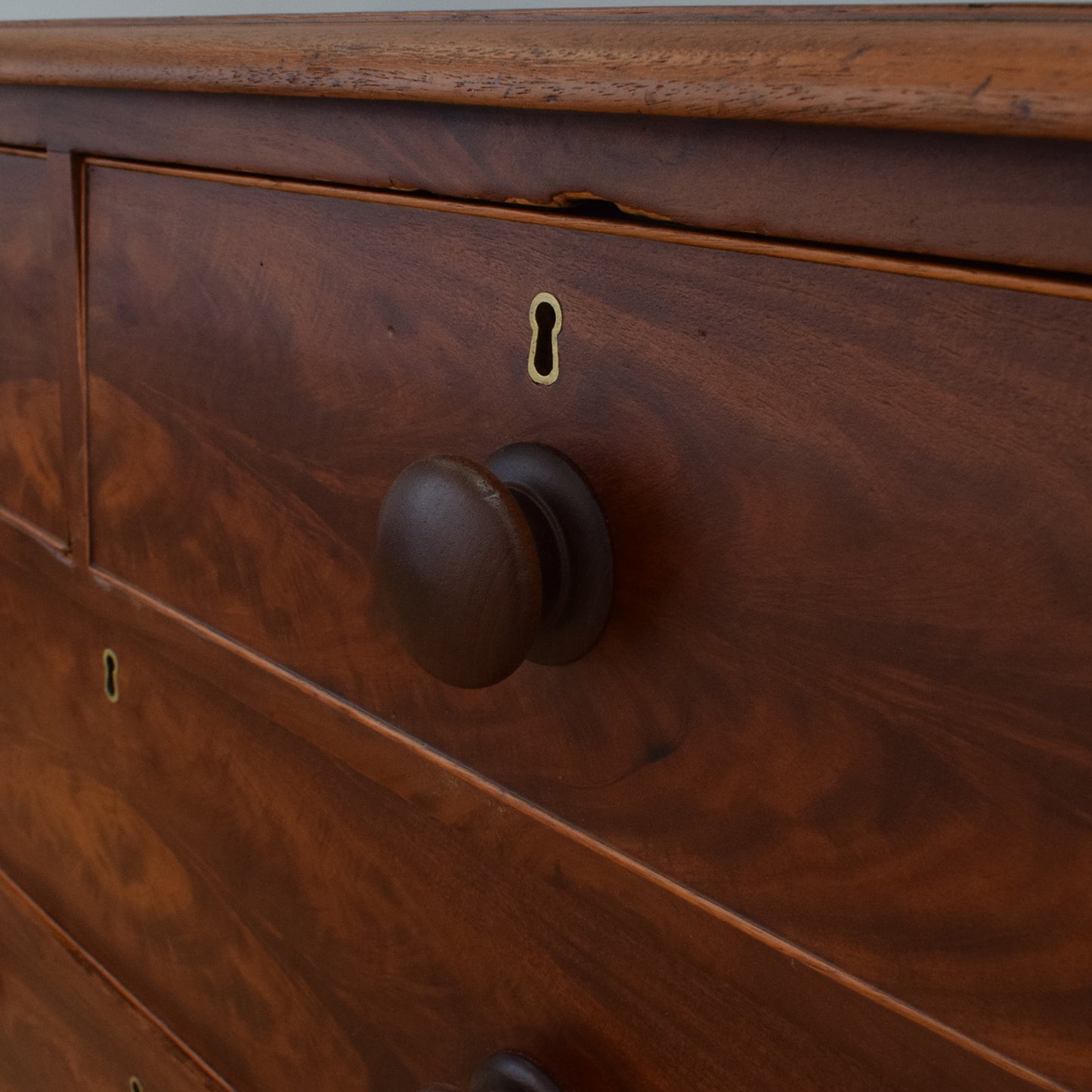 Rustic Mahogany Chest of Drawers