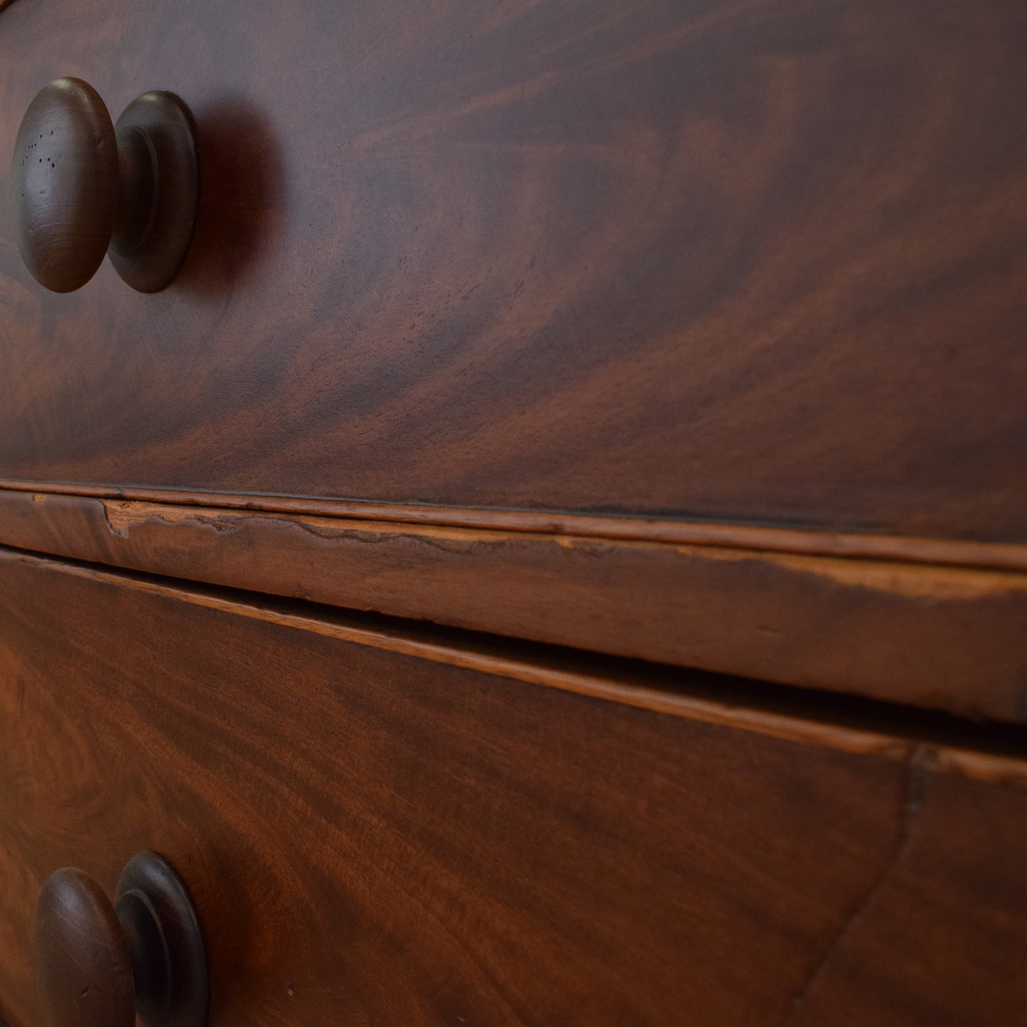 Rustic Mahogany Chest of Drawers