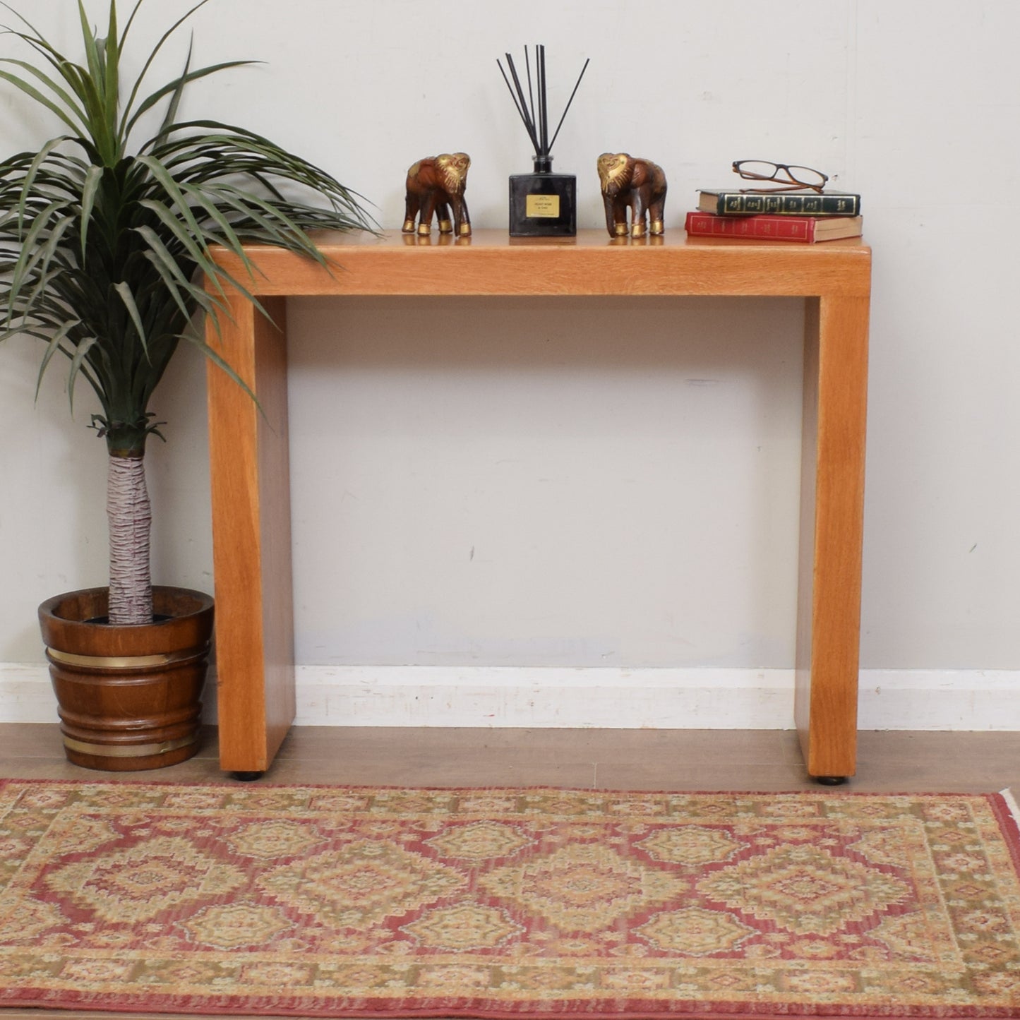 Solid Oak Console Table