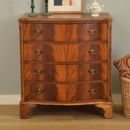 Mahogany Veneer Chest of Drawers