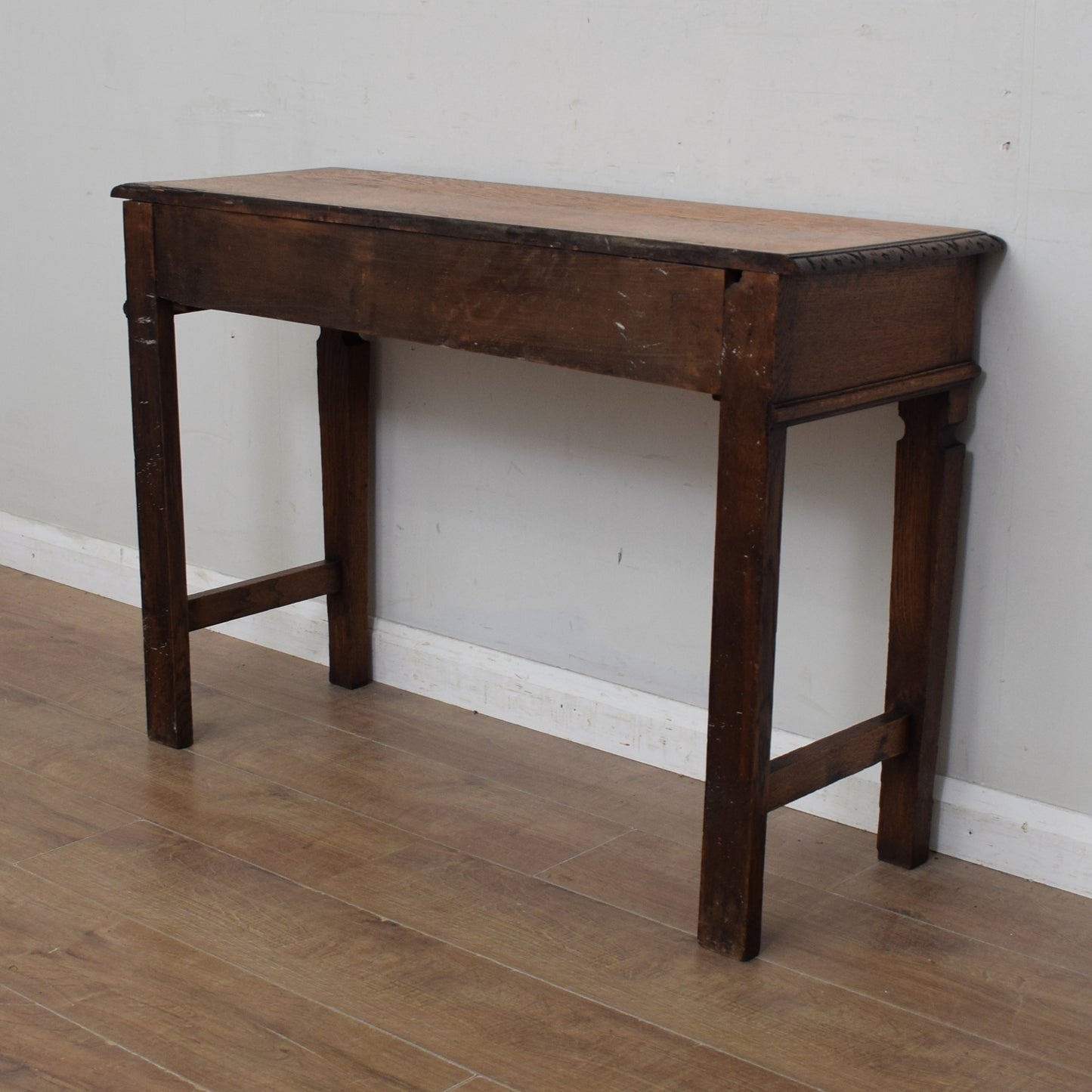 Carved Oak Console Table