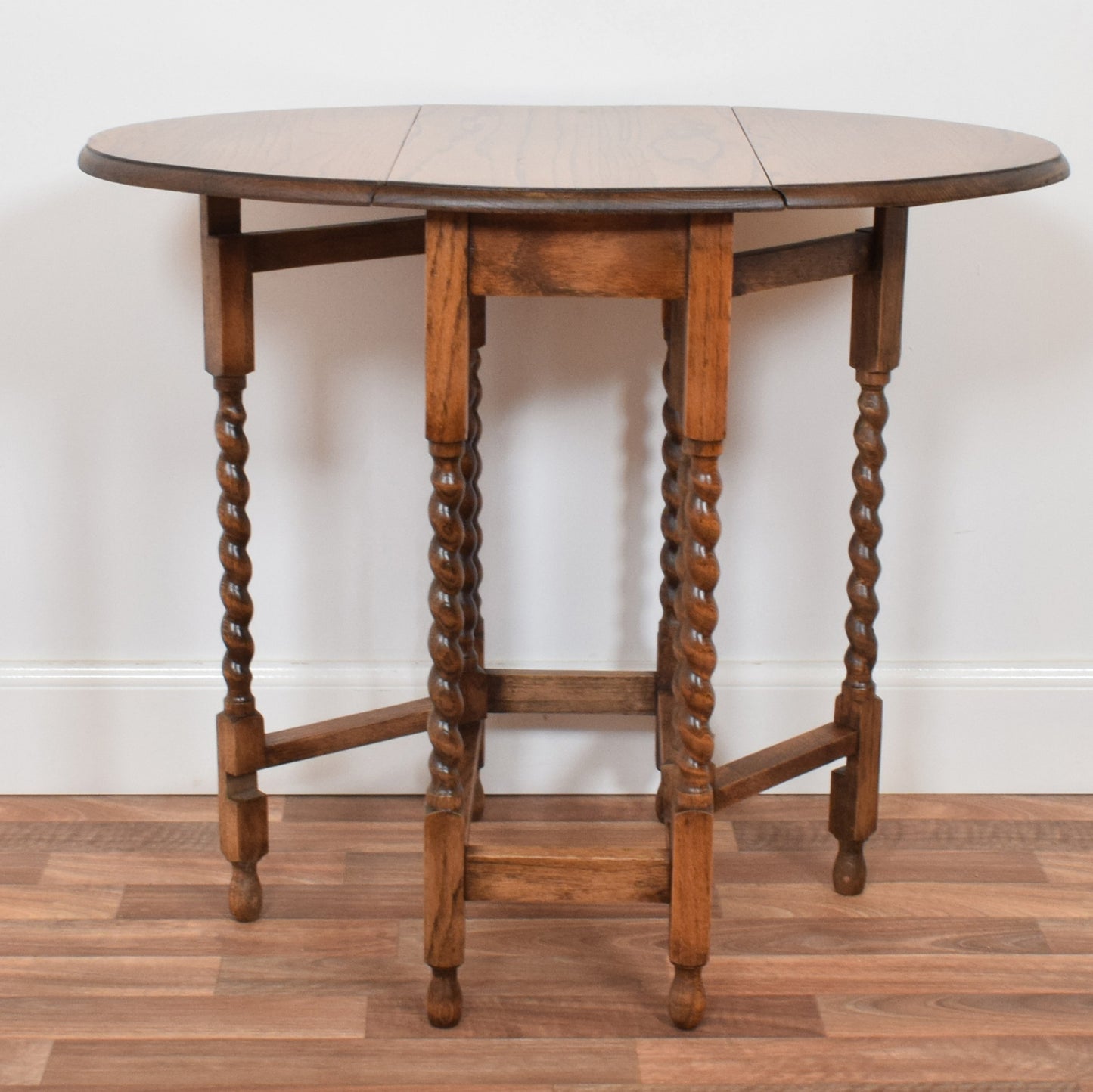 Barley Twist Drop Leaf Side Table