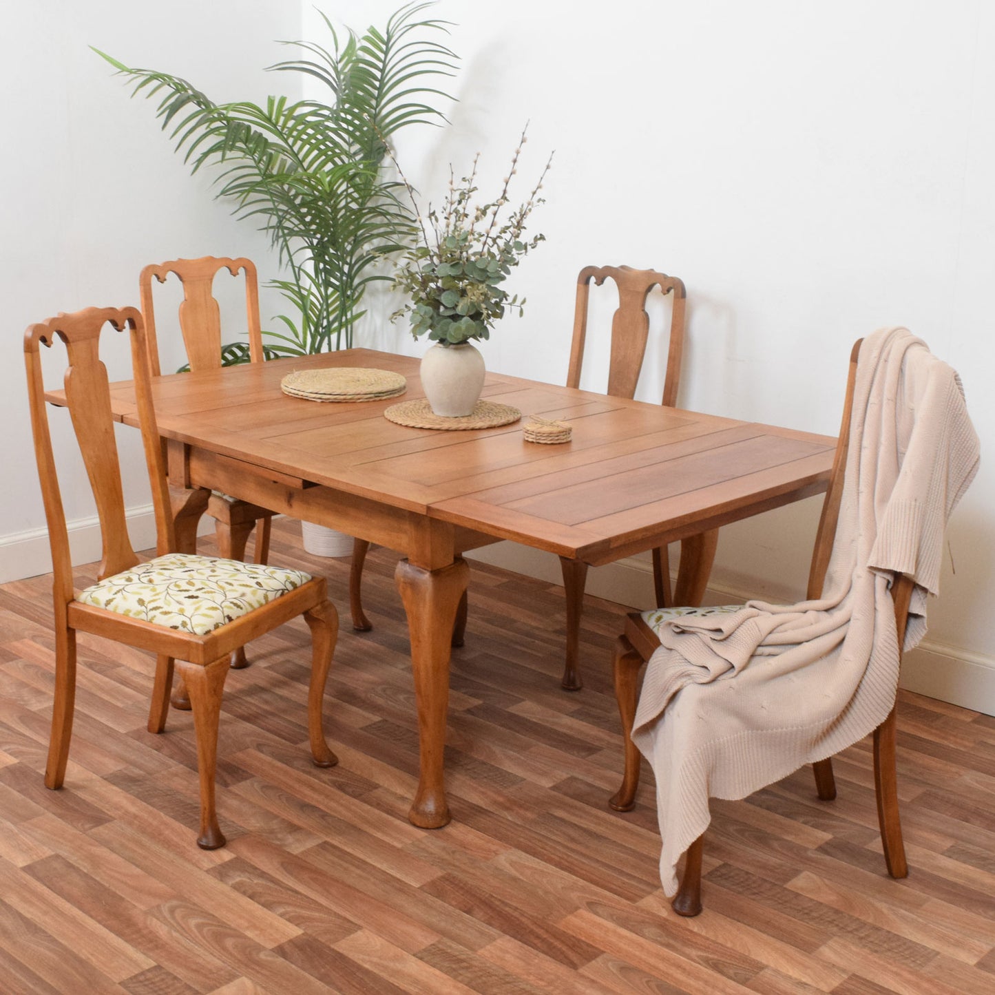 Draw Leaf Table and Four Chairs