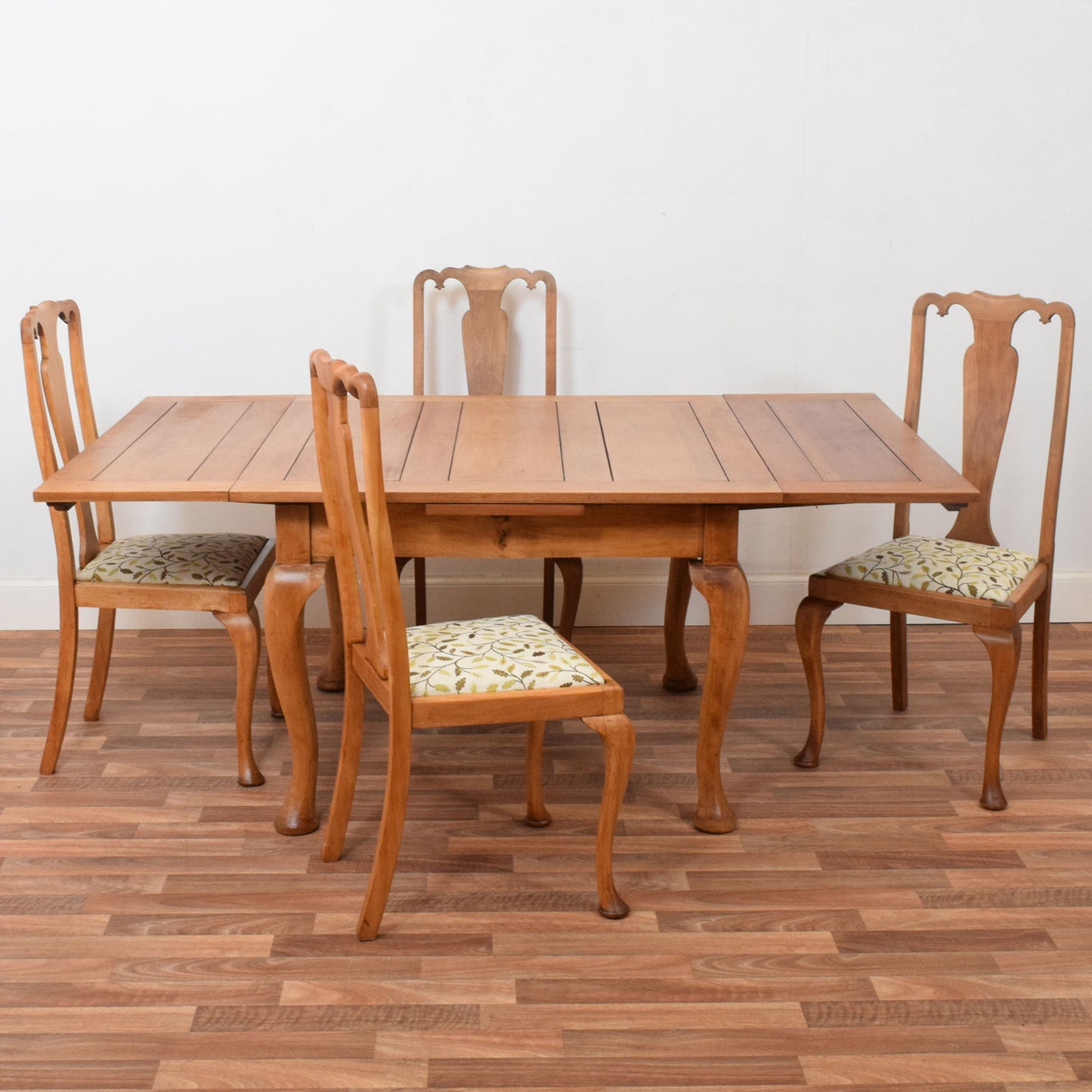 Draw Leaf Table and Four Chairs