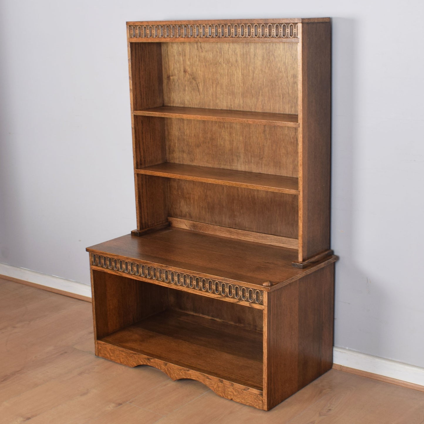 Oak Bookcase and Storage Unit