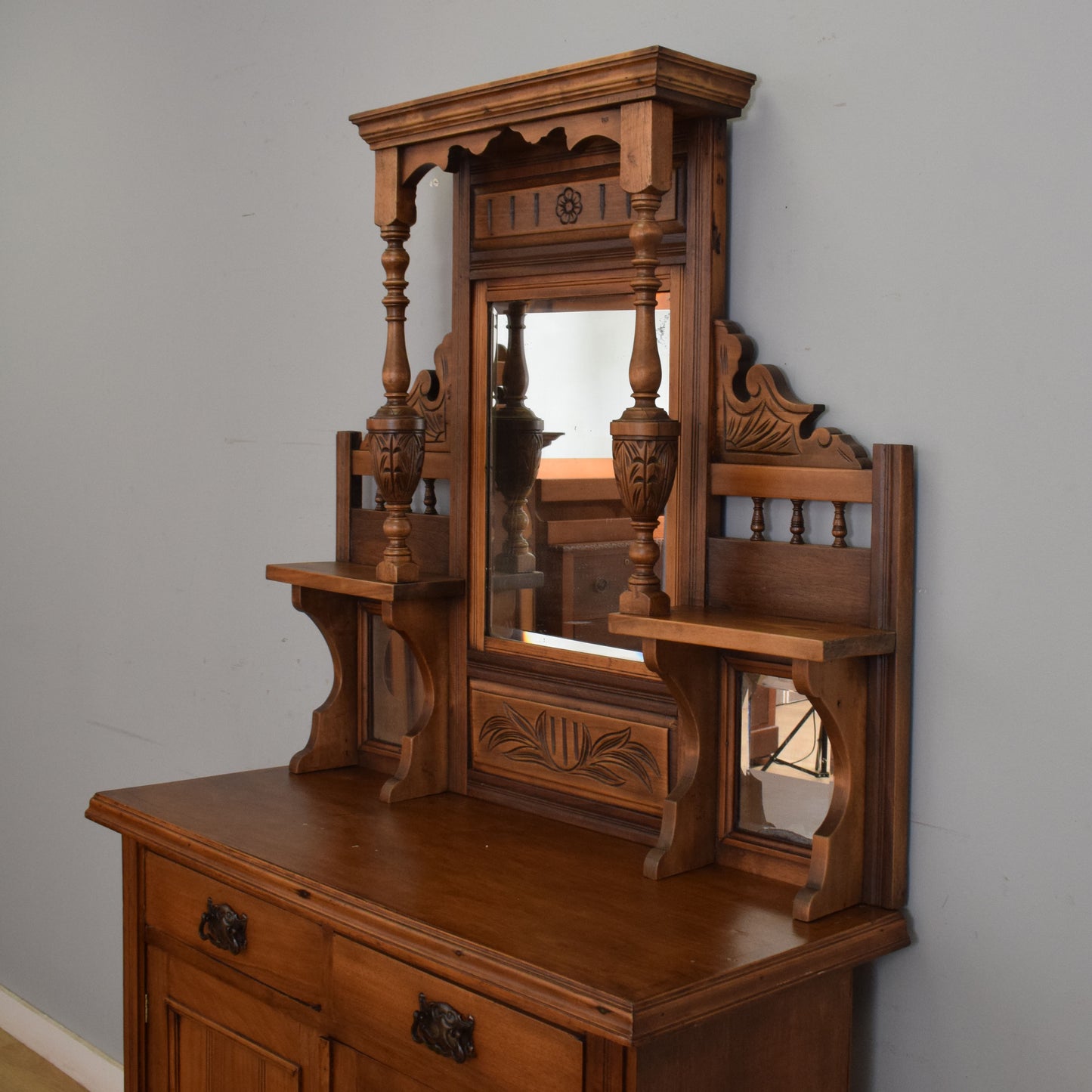 Restored Mirrored Sideboard
