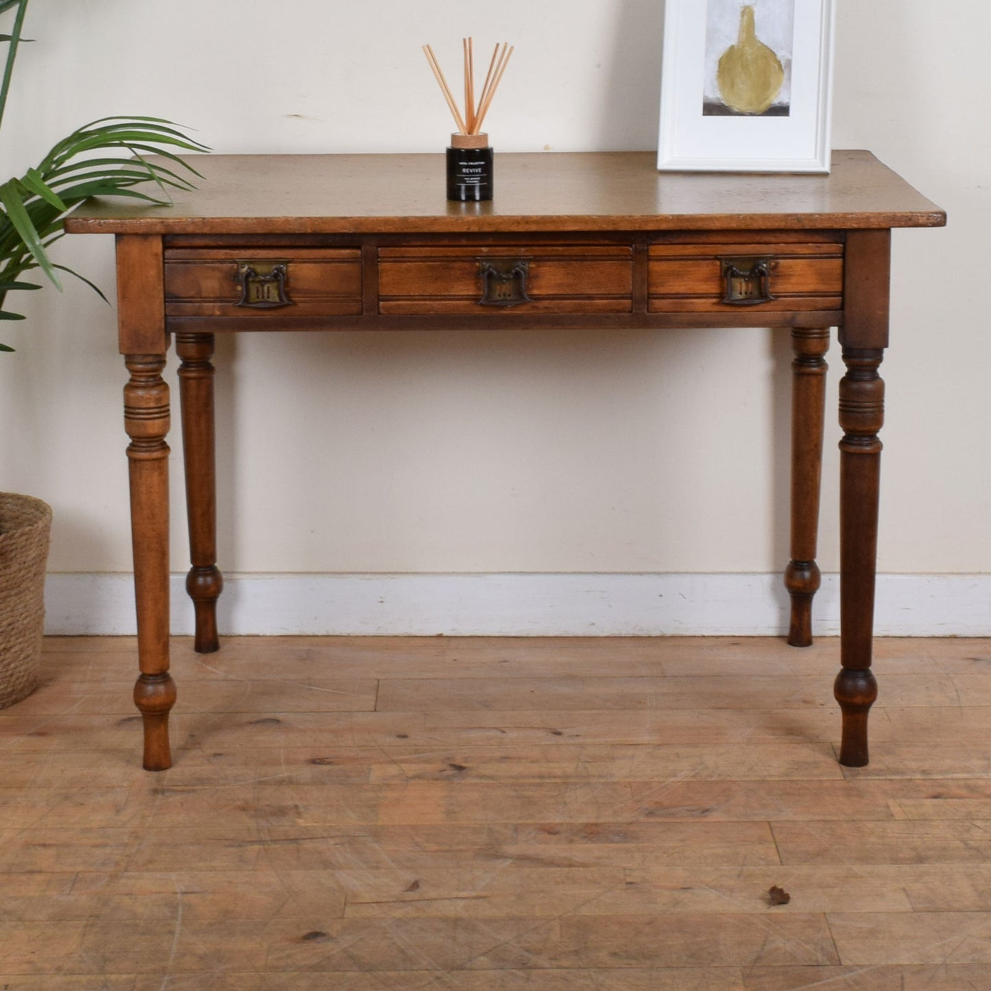 Rustic Mahogany Console Table