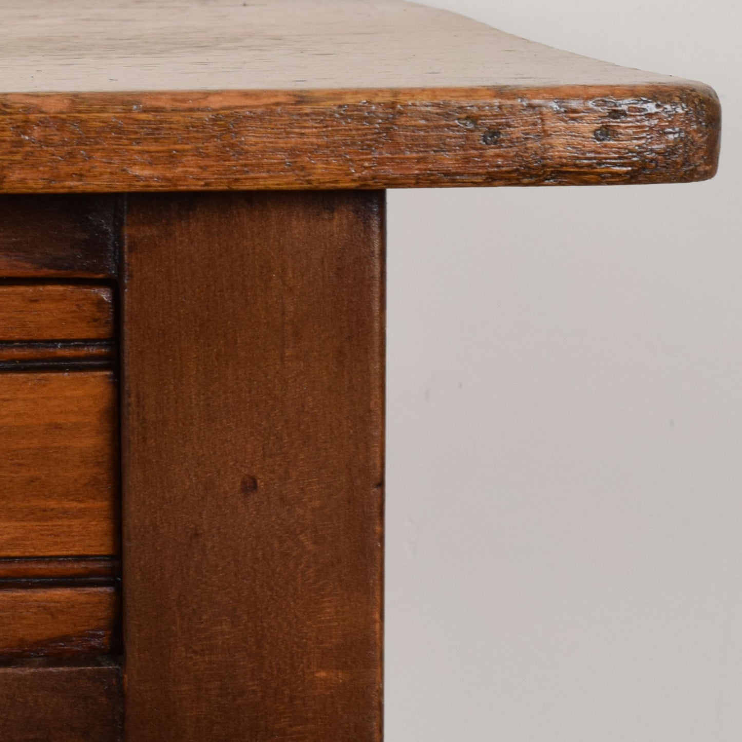 Rustic Mahogany Console Table