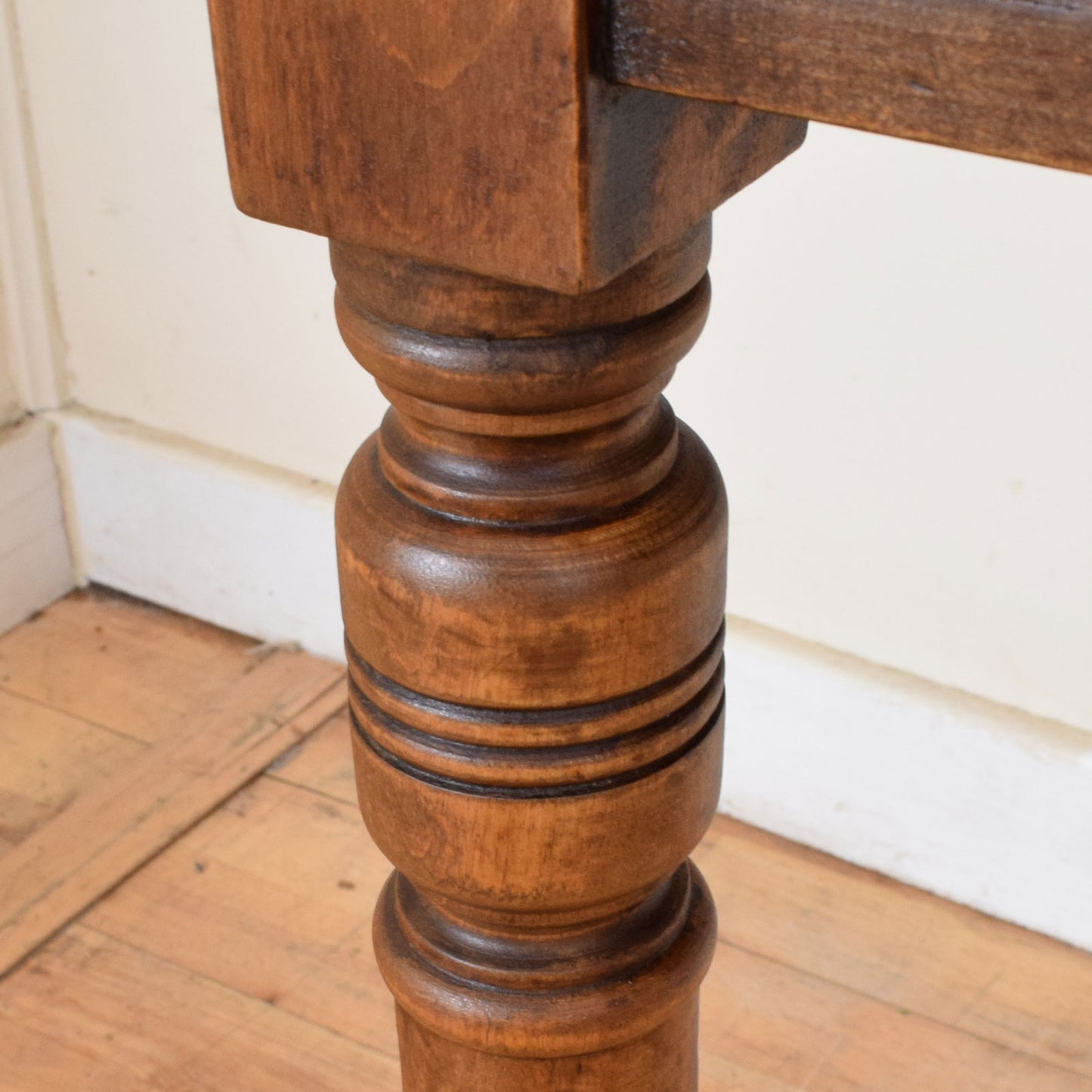 Rustic Mahogany Console Table