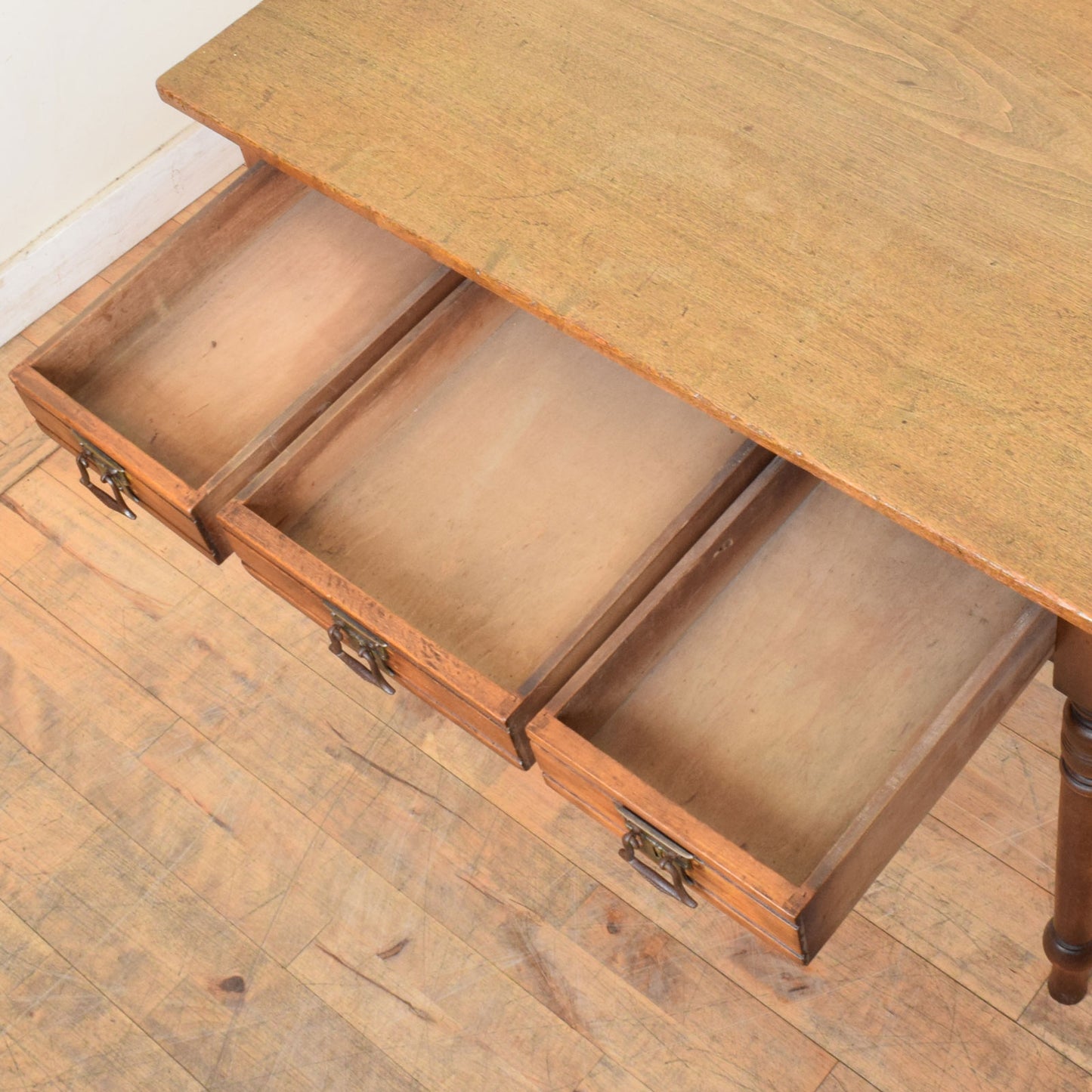 Rustic Mahogany Console Table