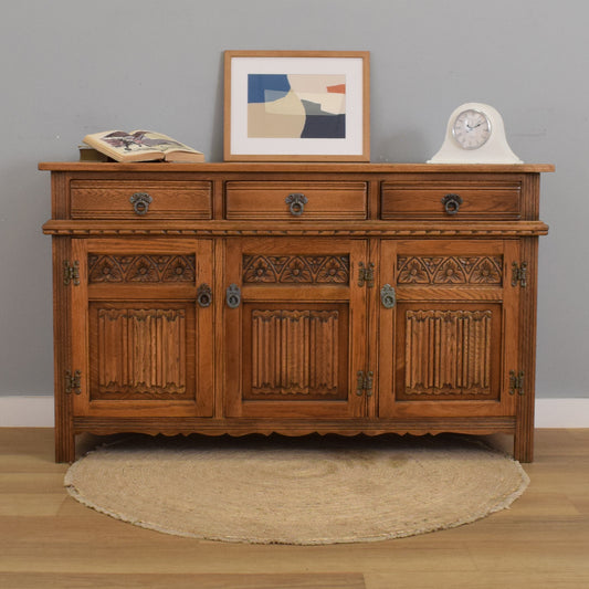 Restored Oak 'Old Charm' Sideboard