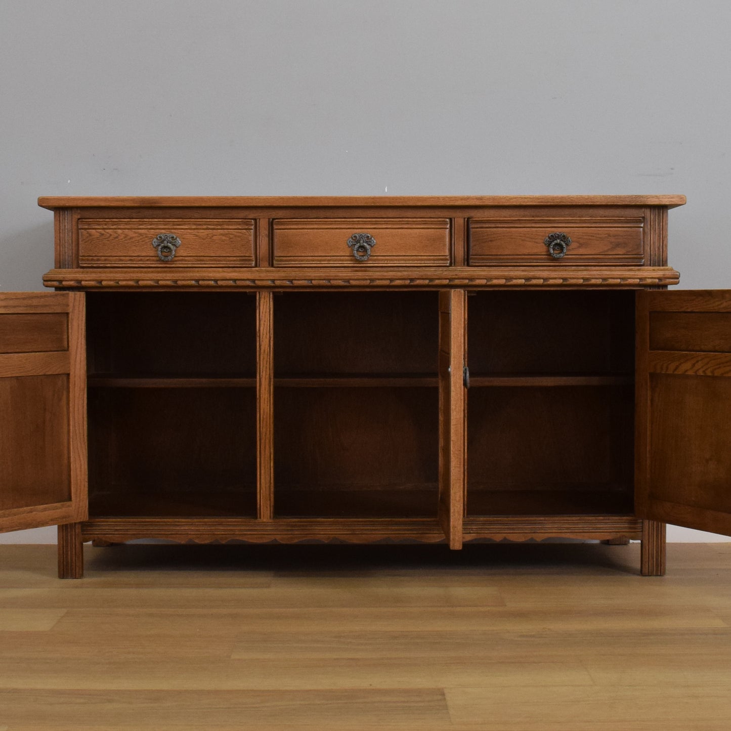 Restored Oak 'Old Charm' Sideboard