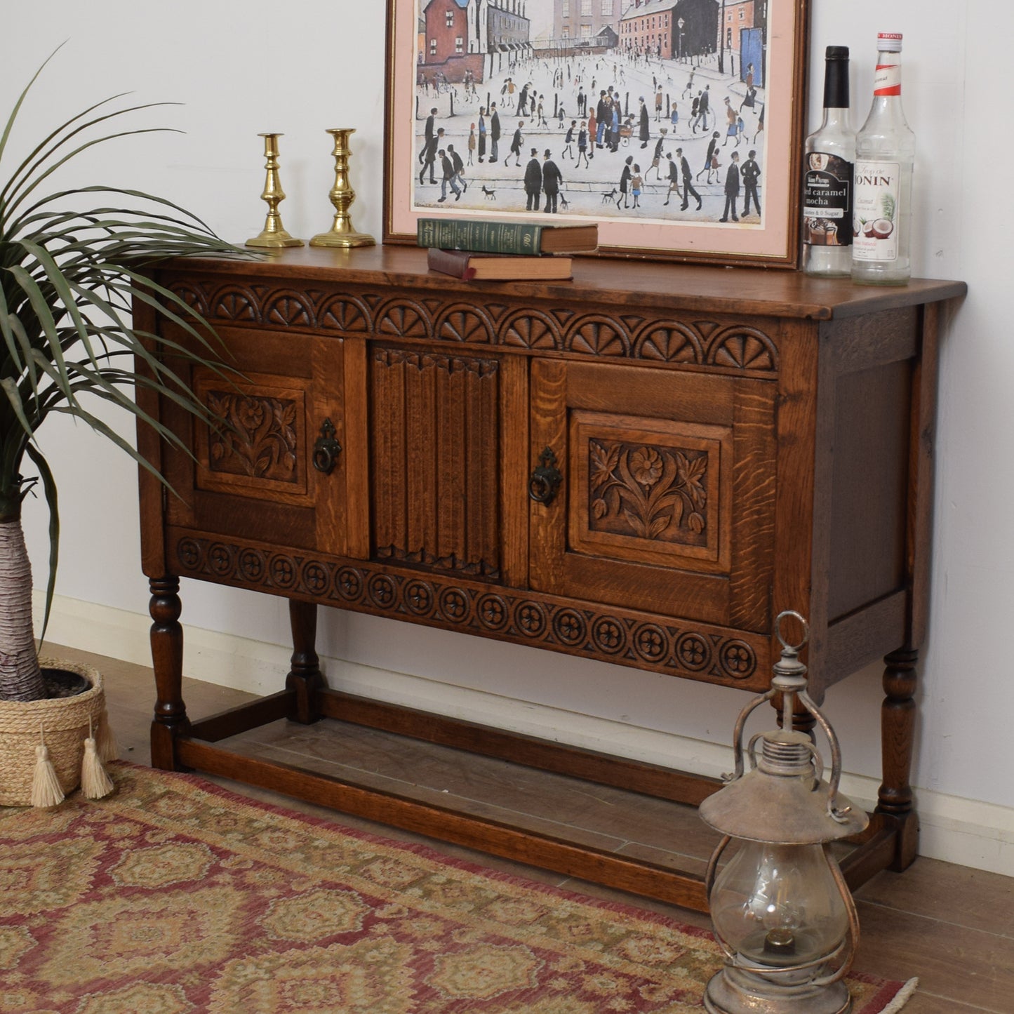 Vintage Oak Sideboard