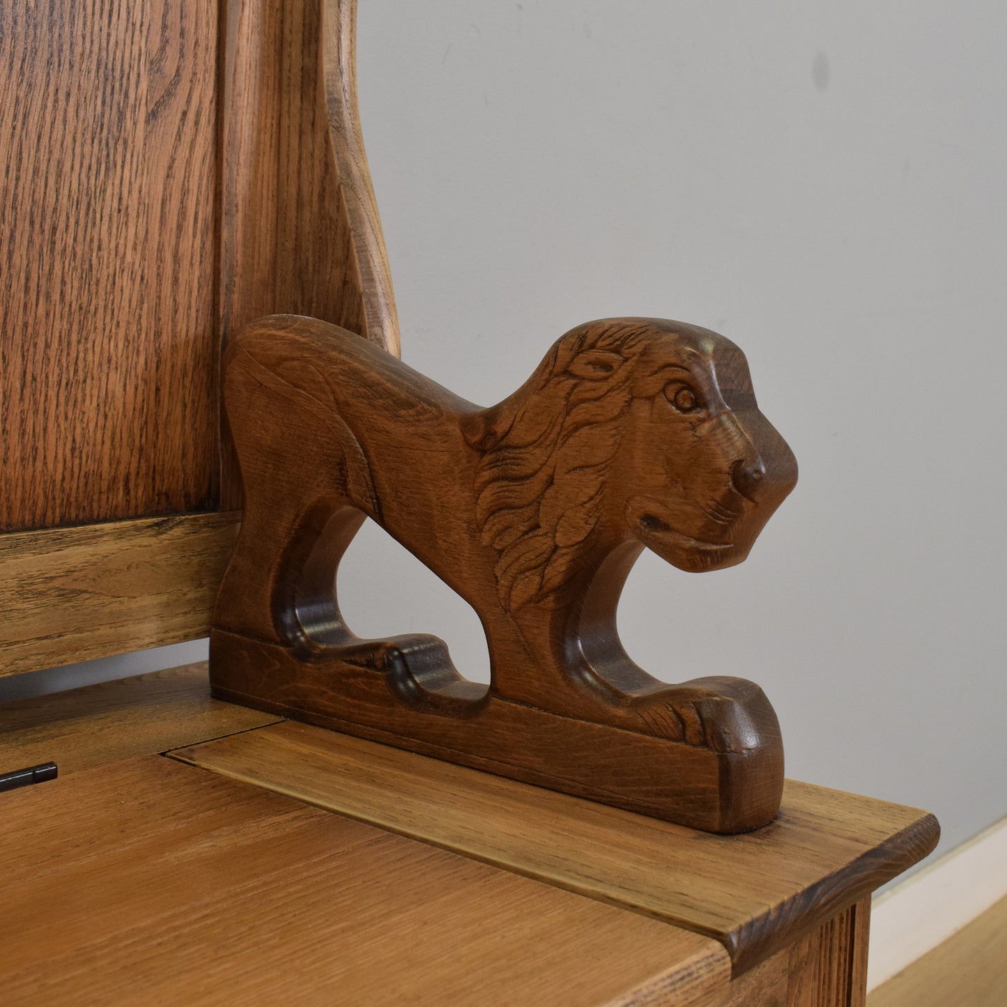 Restored Oak Monks Bench