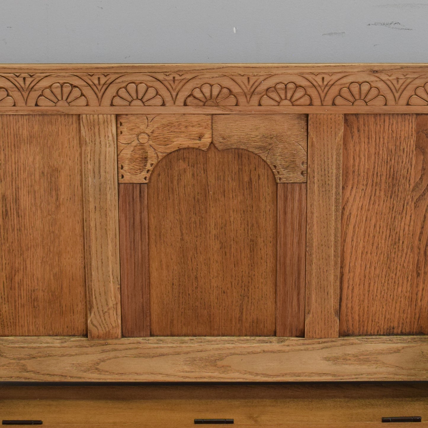 Restored Oak Monks Bench
