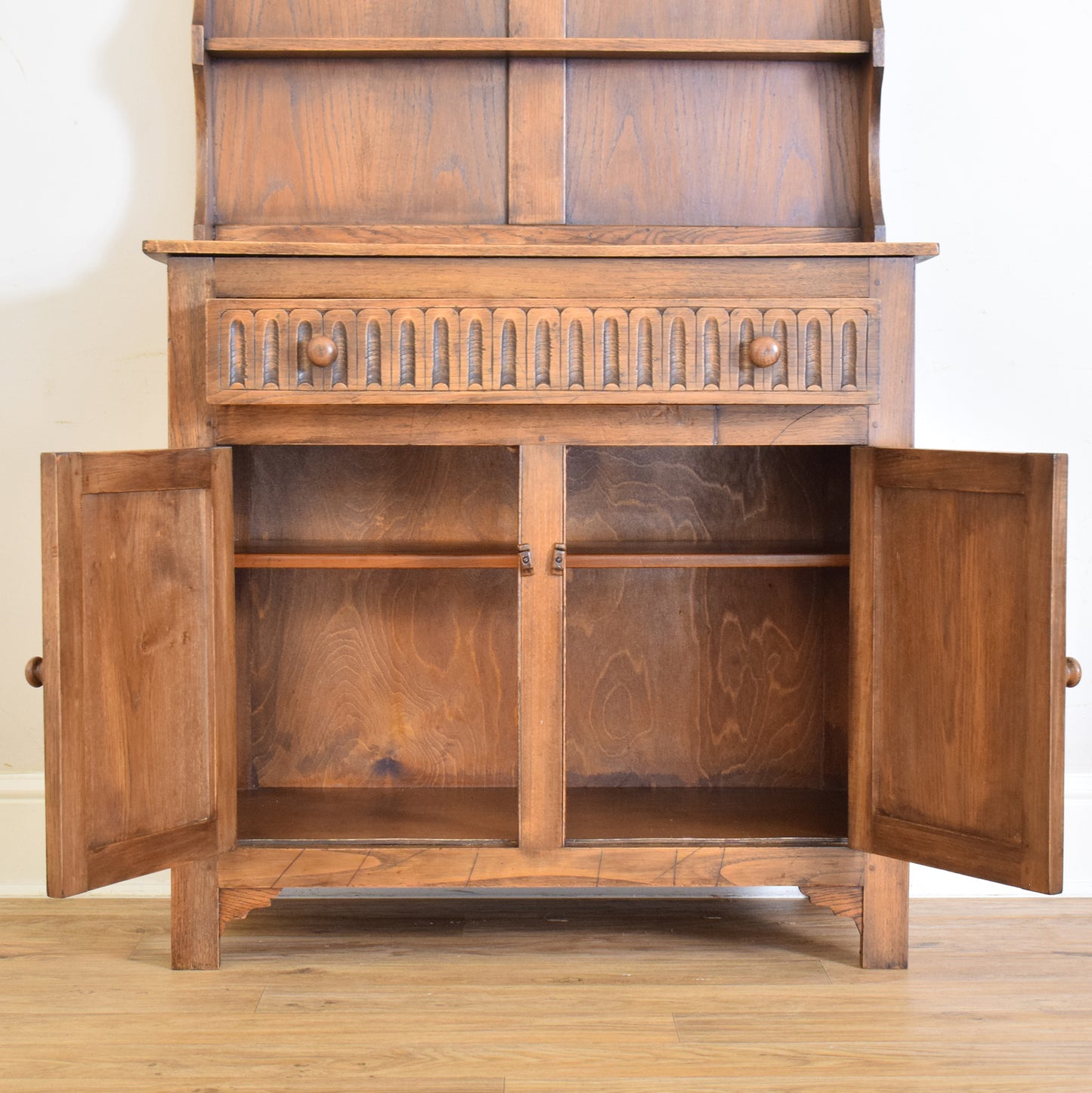 Small Carved Oak Dresser