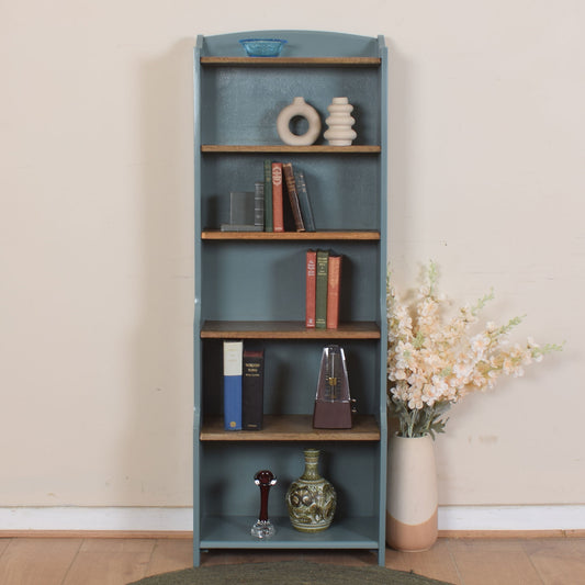 Oak Slim Painted Bookcase