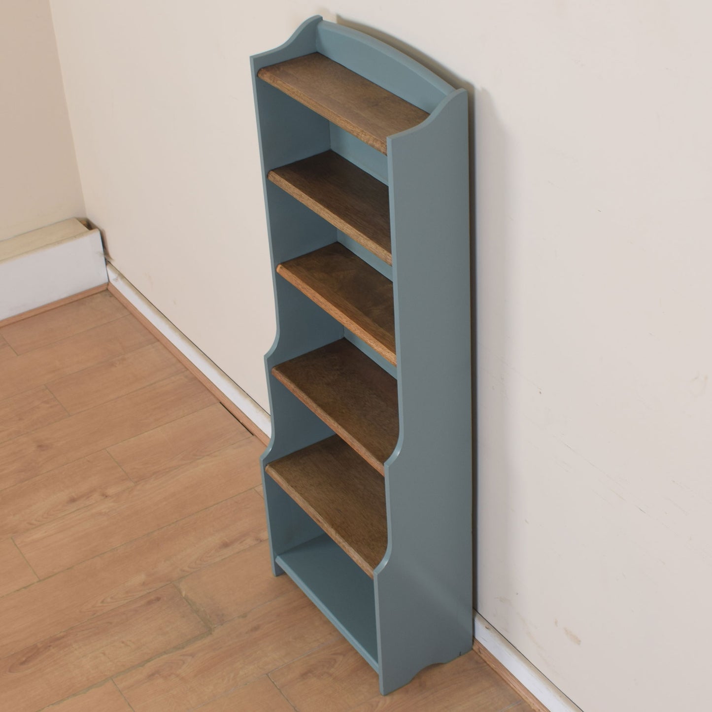 Oak Slim Painted Bookcase