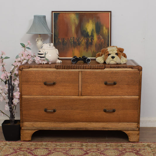 Restored Oak Chest Of Drawers