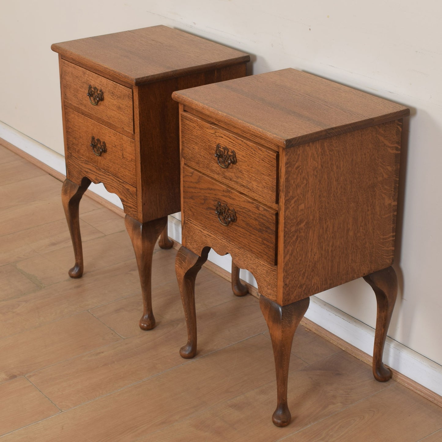 Pair Of Oak Bedsides