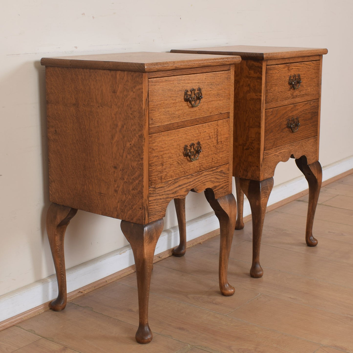 Pair Of Oak Bedsides