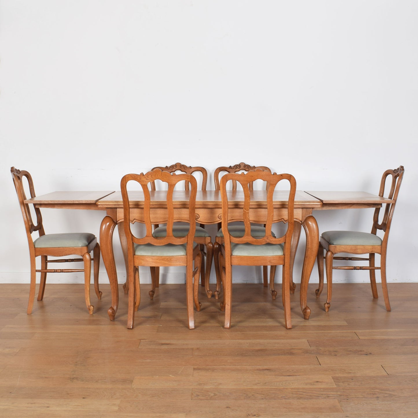 French Extending Dining Table with Six Chairs