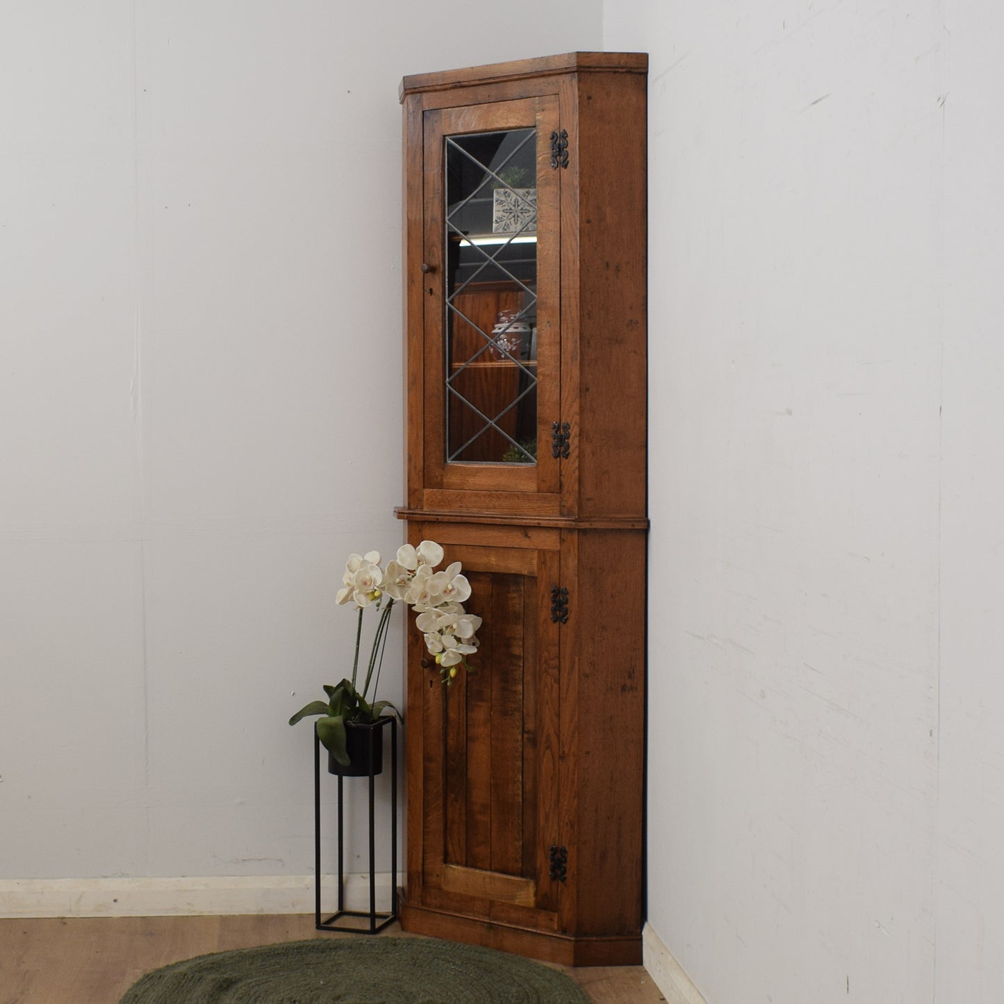 Restored Oak Corner Unit
