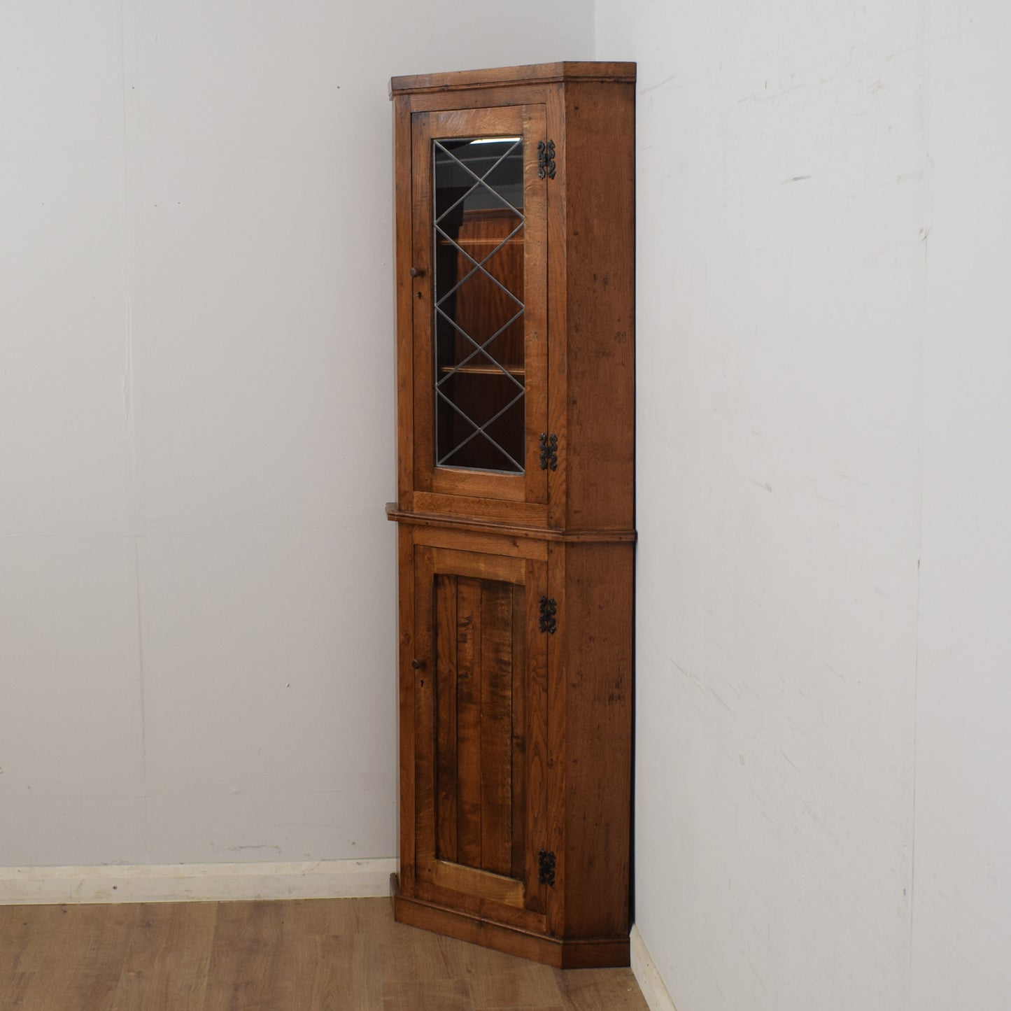 Restored Oak Corner Unit