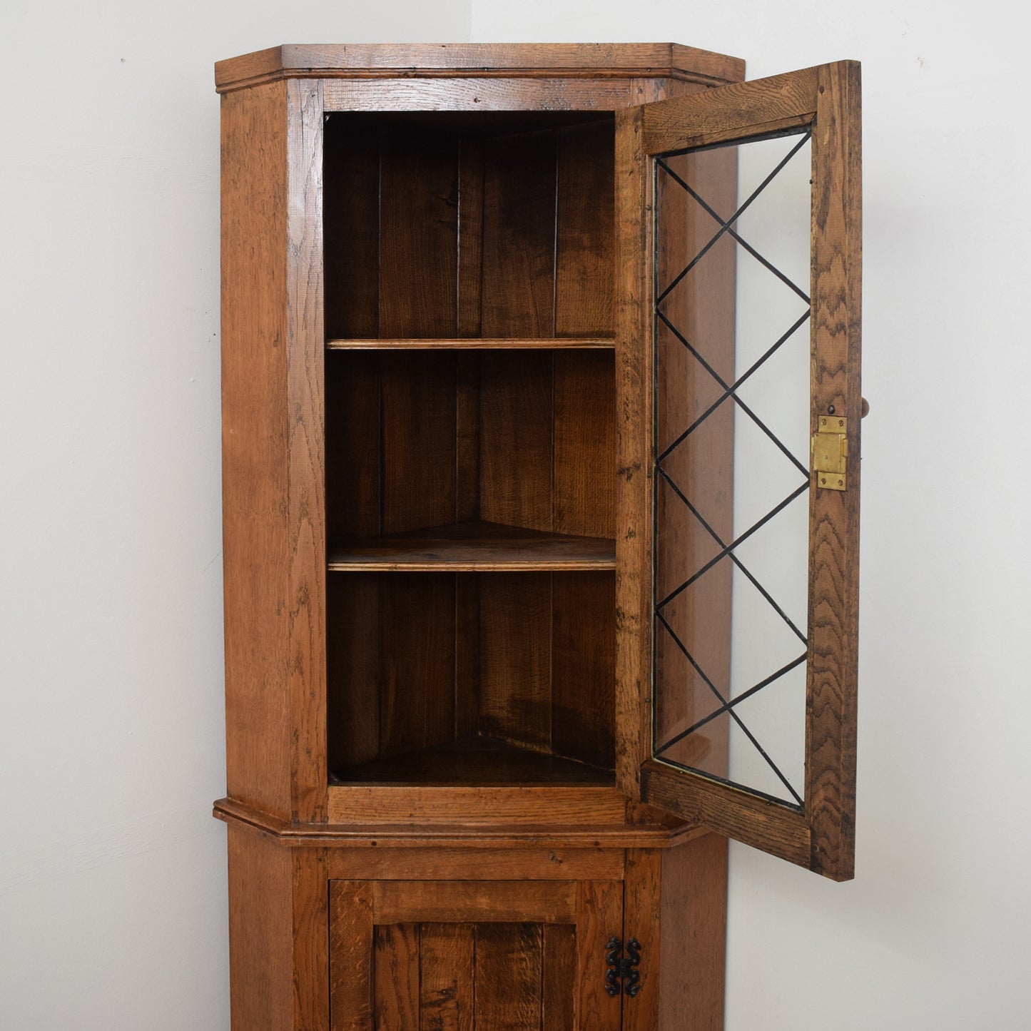 Restored Oak Corner Unit