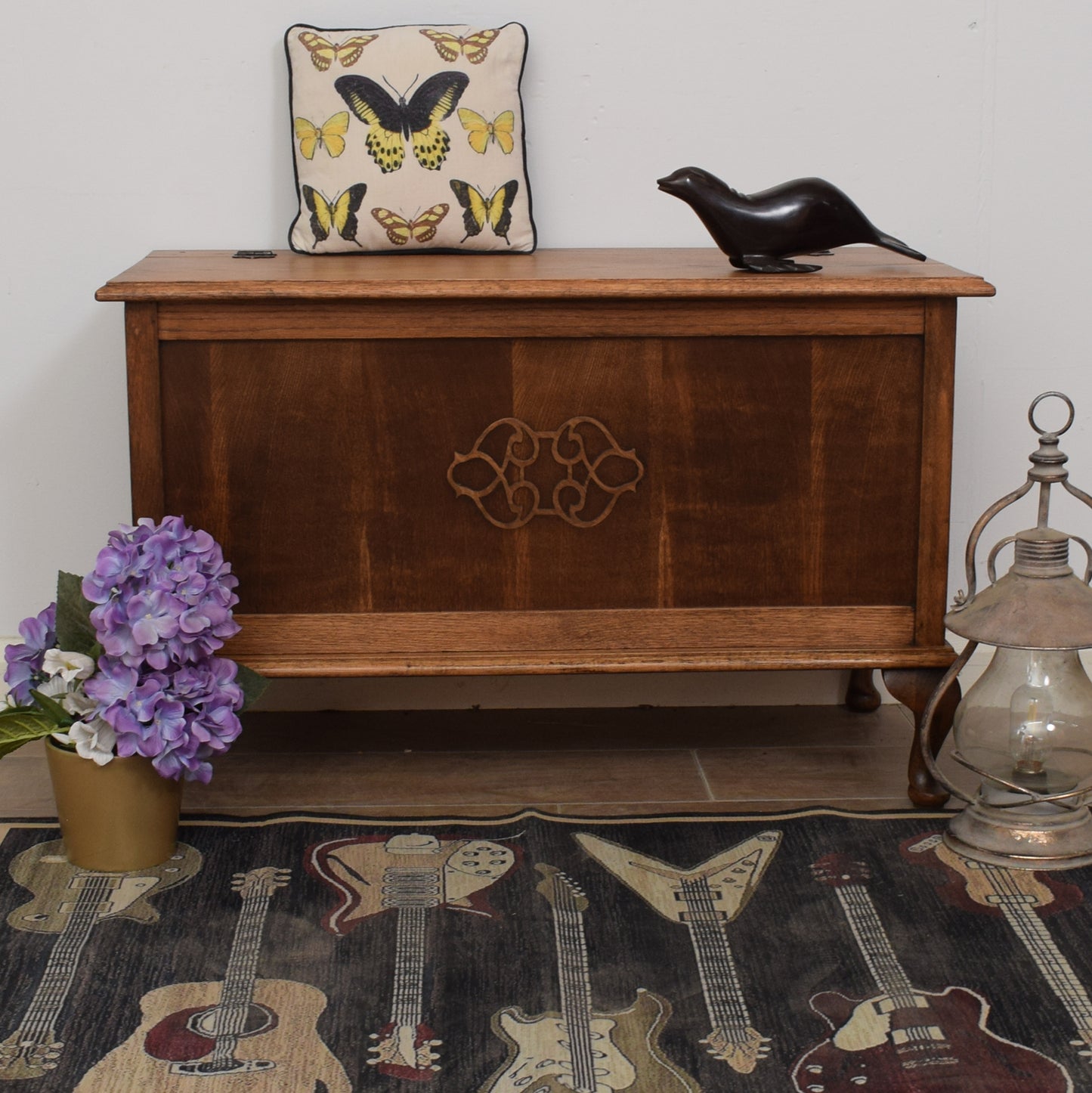 Oak Blanket Box